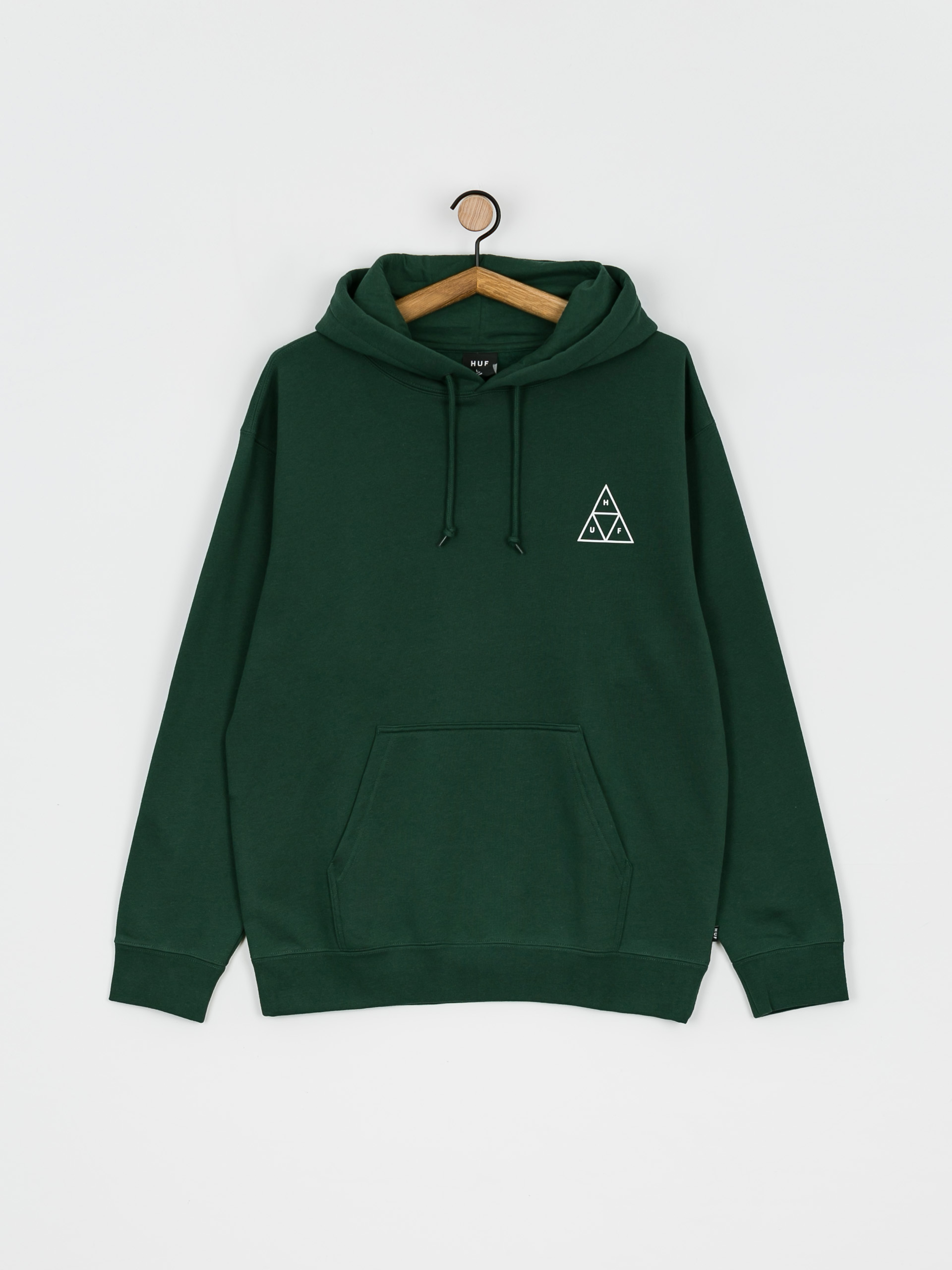 HUF Essentials Triple Triangle HD Hoodie (forest green)
