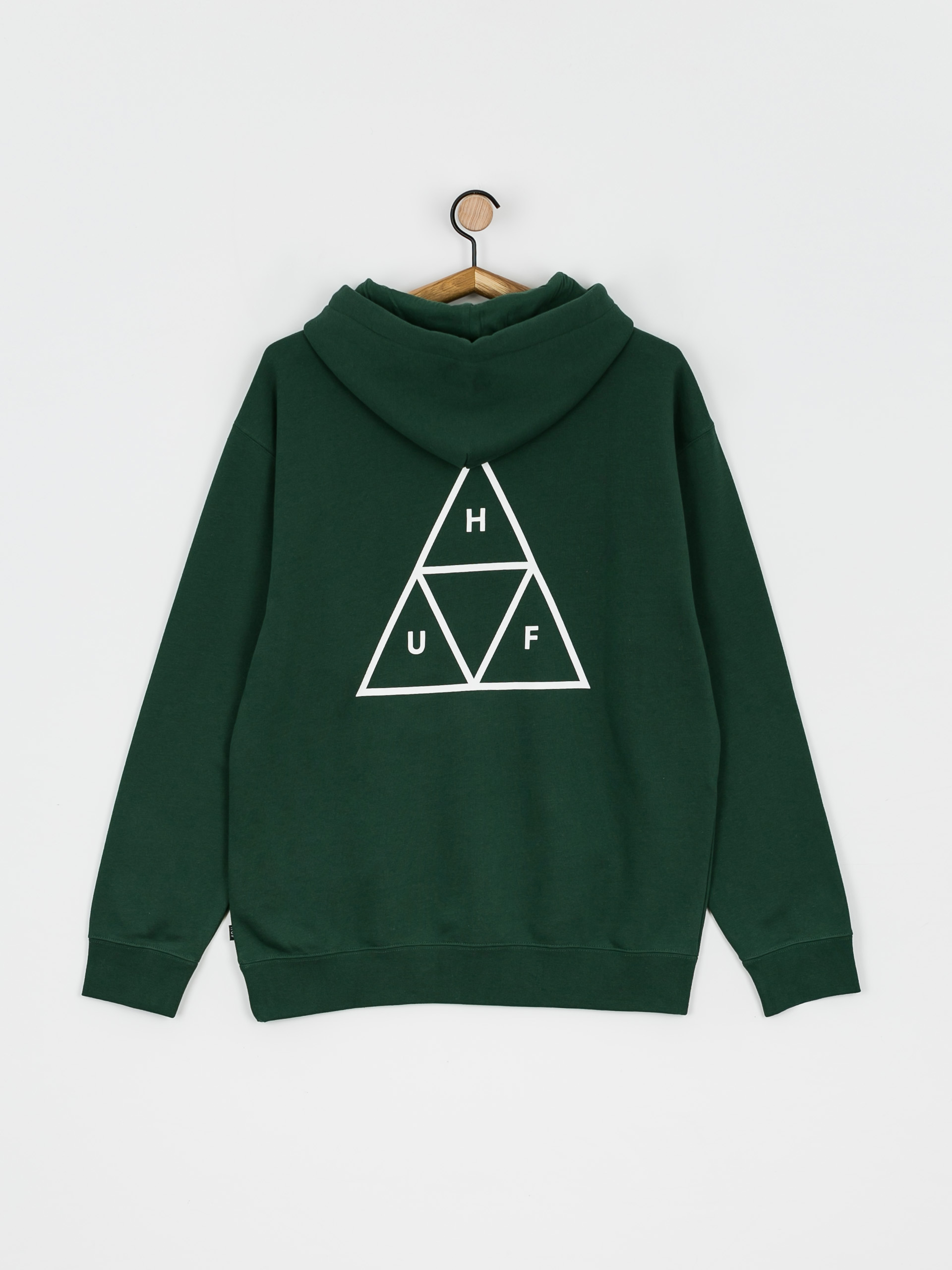HUF Essentials Triple Triangle HD Hoodie (forest green)