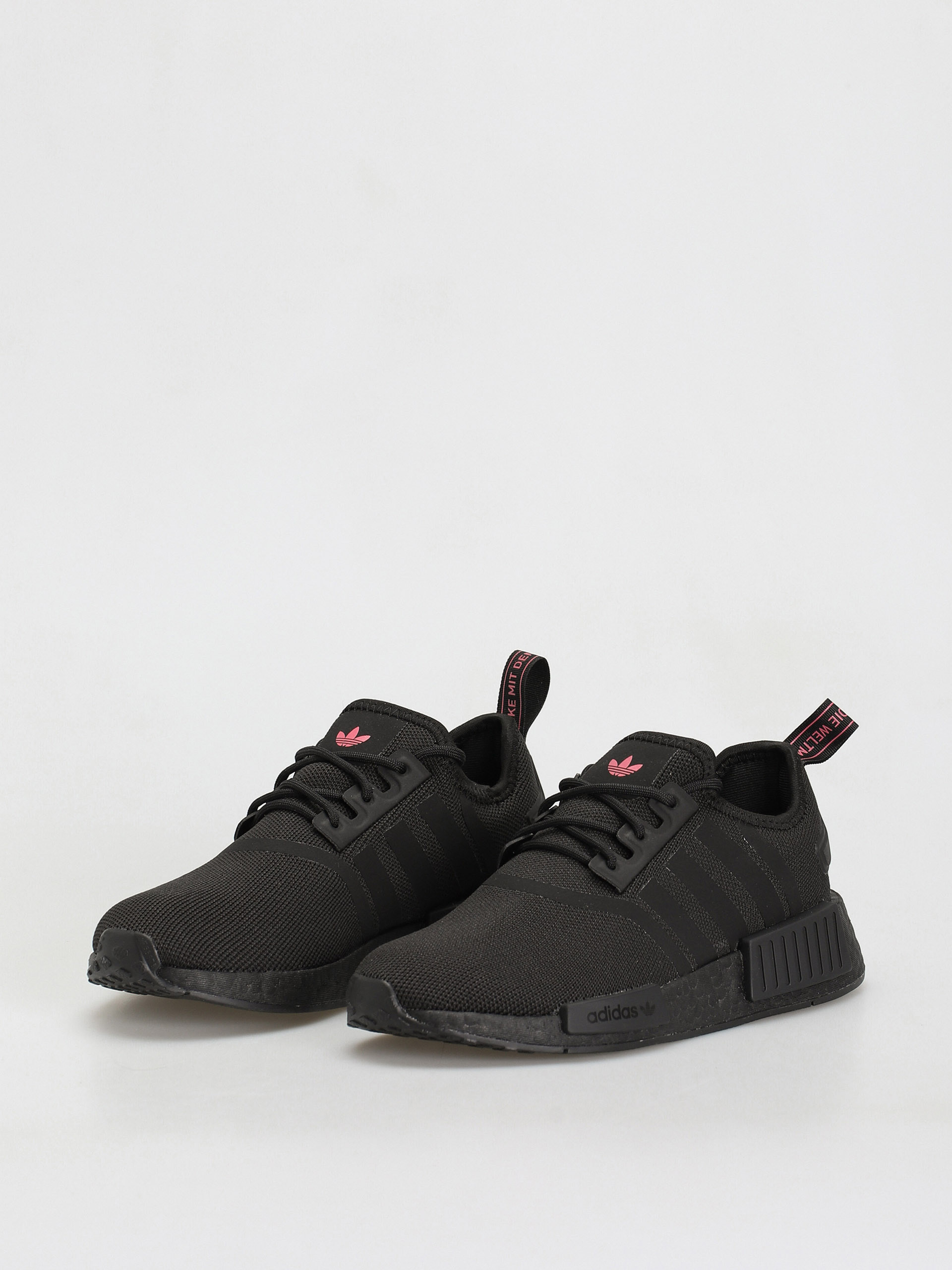 Adidas nmd r1 womens black red blue best sale