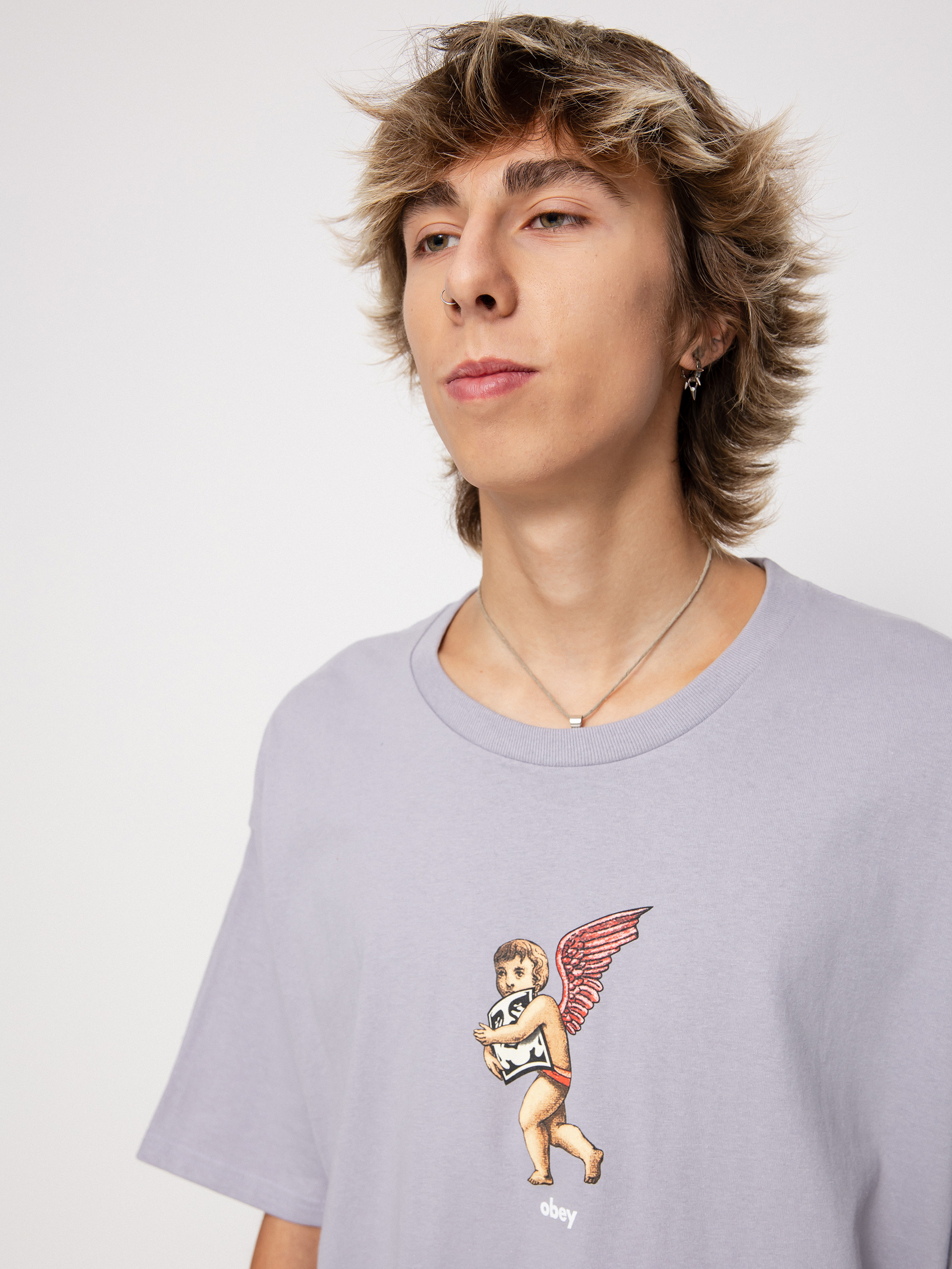 OBEY Angel Wings T-shirt (lilac chalk)