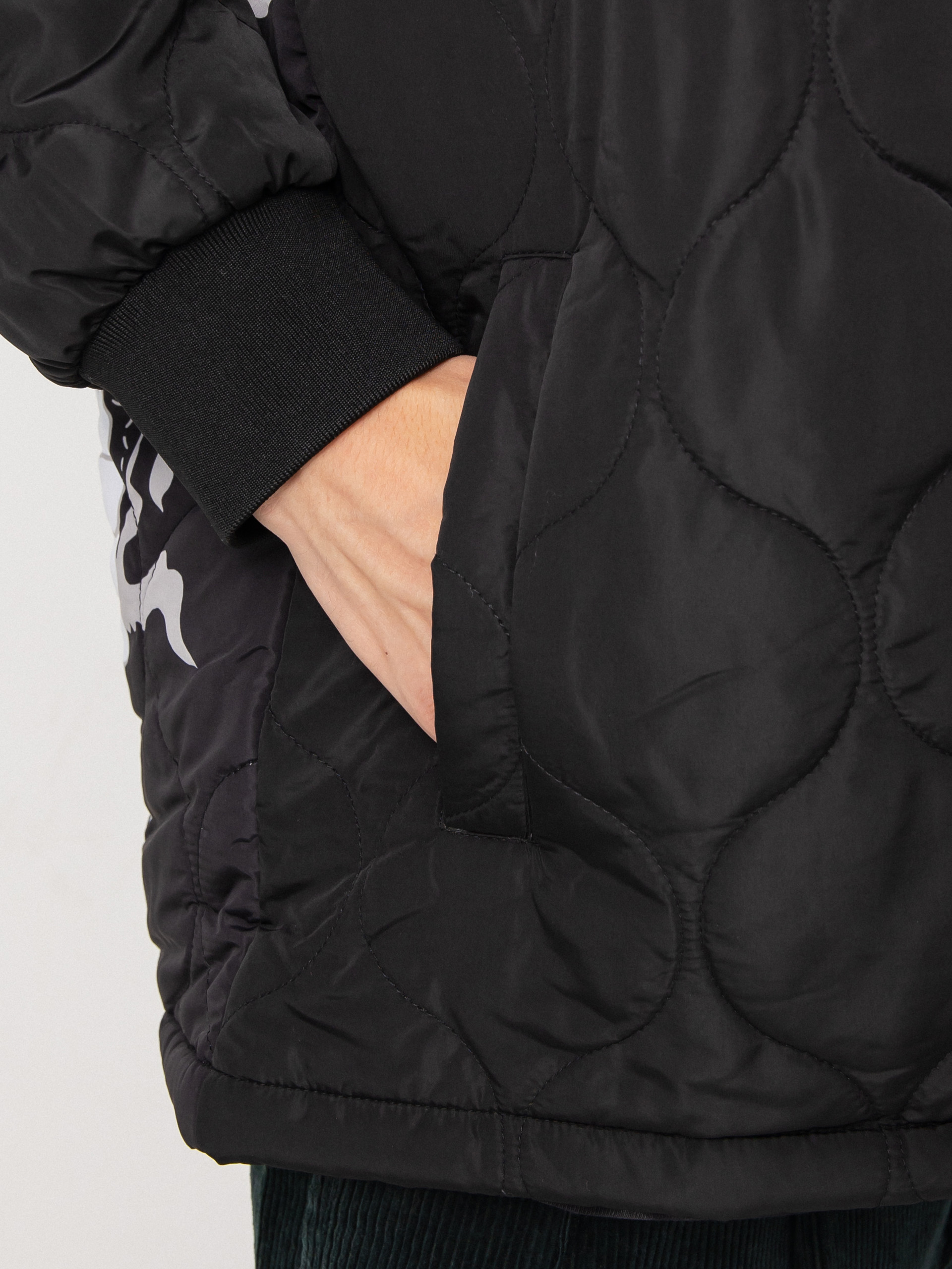 RipNDip Mystic Jerm Quilted Bomber Jacket (black)