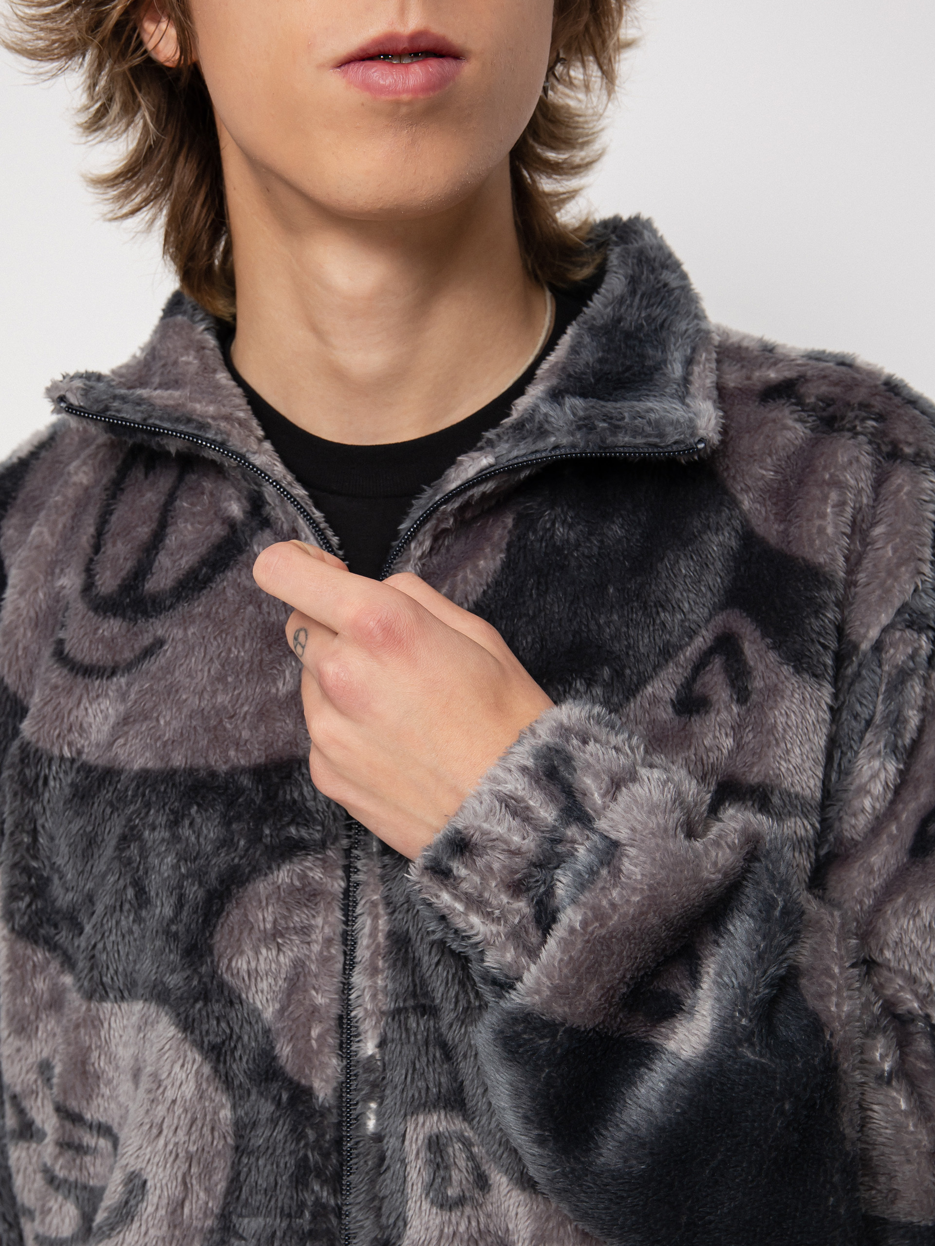 RipNDip Many Faces Sherpa Jacket (charcoal)