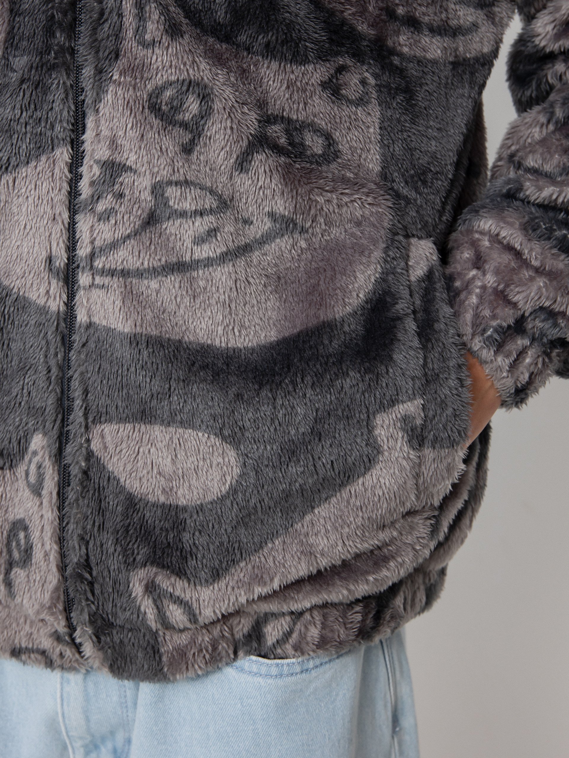 RipNDip Many Faces Sherpa Jacket (charcoal)