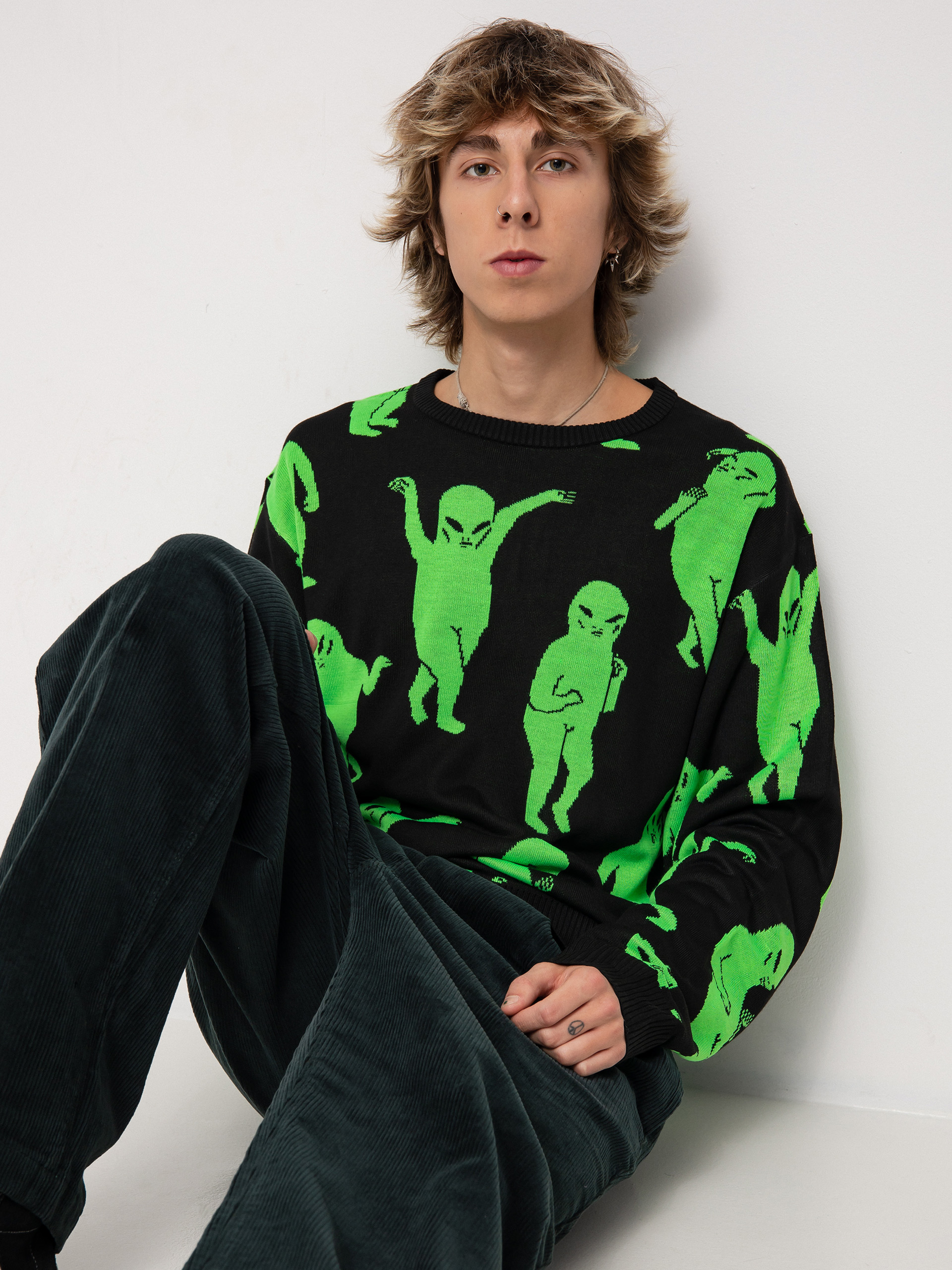 RipNDip Alien Dance Party Sweater (black)