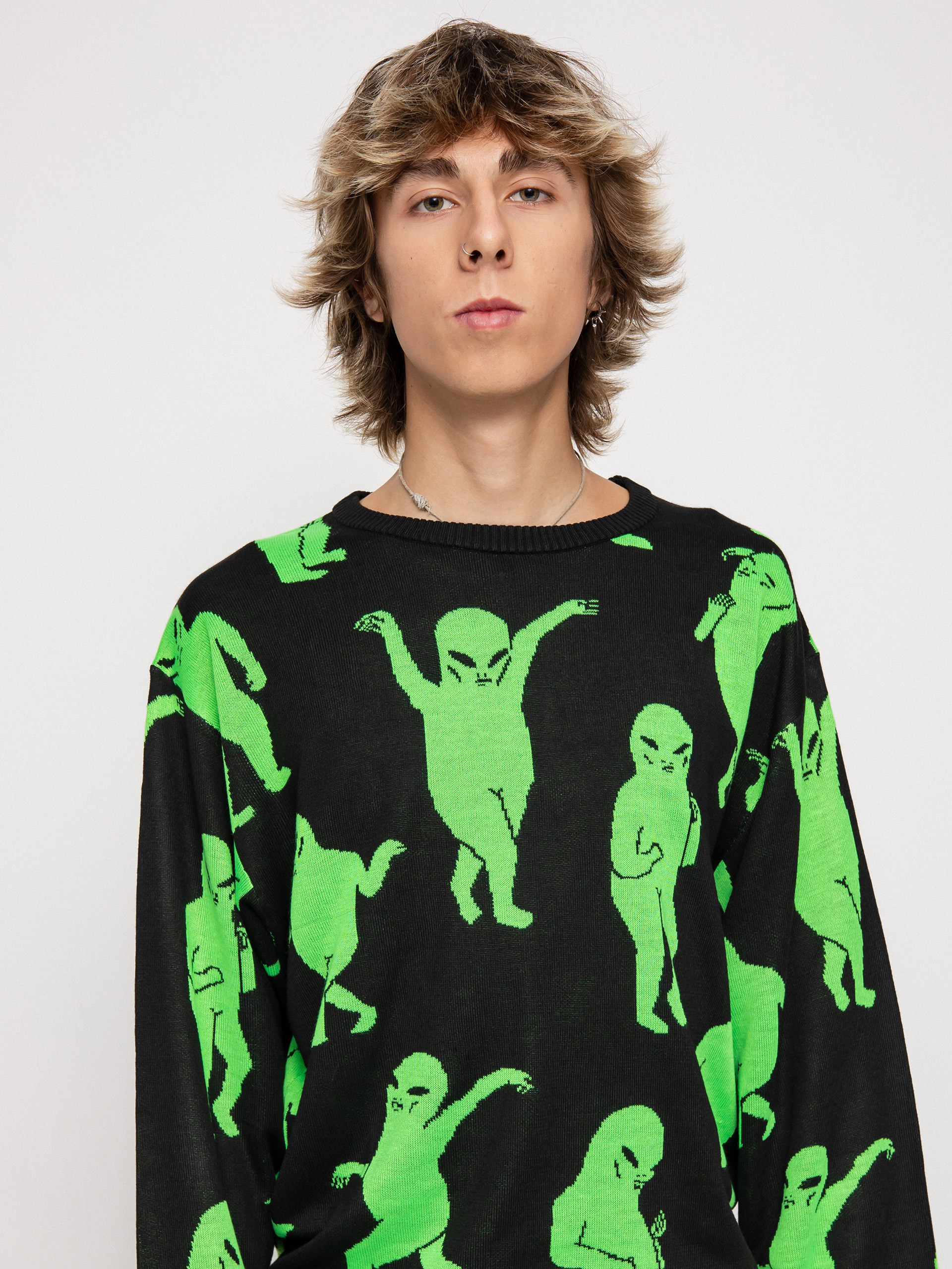 RipNDip Alien Dance Party Sweater (black)