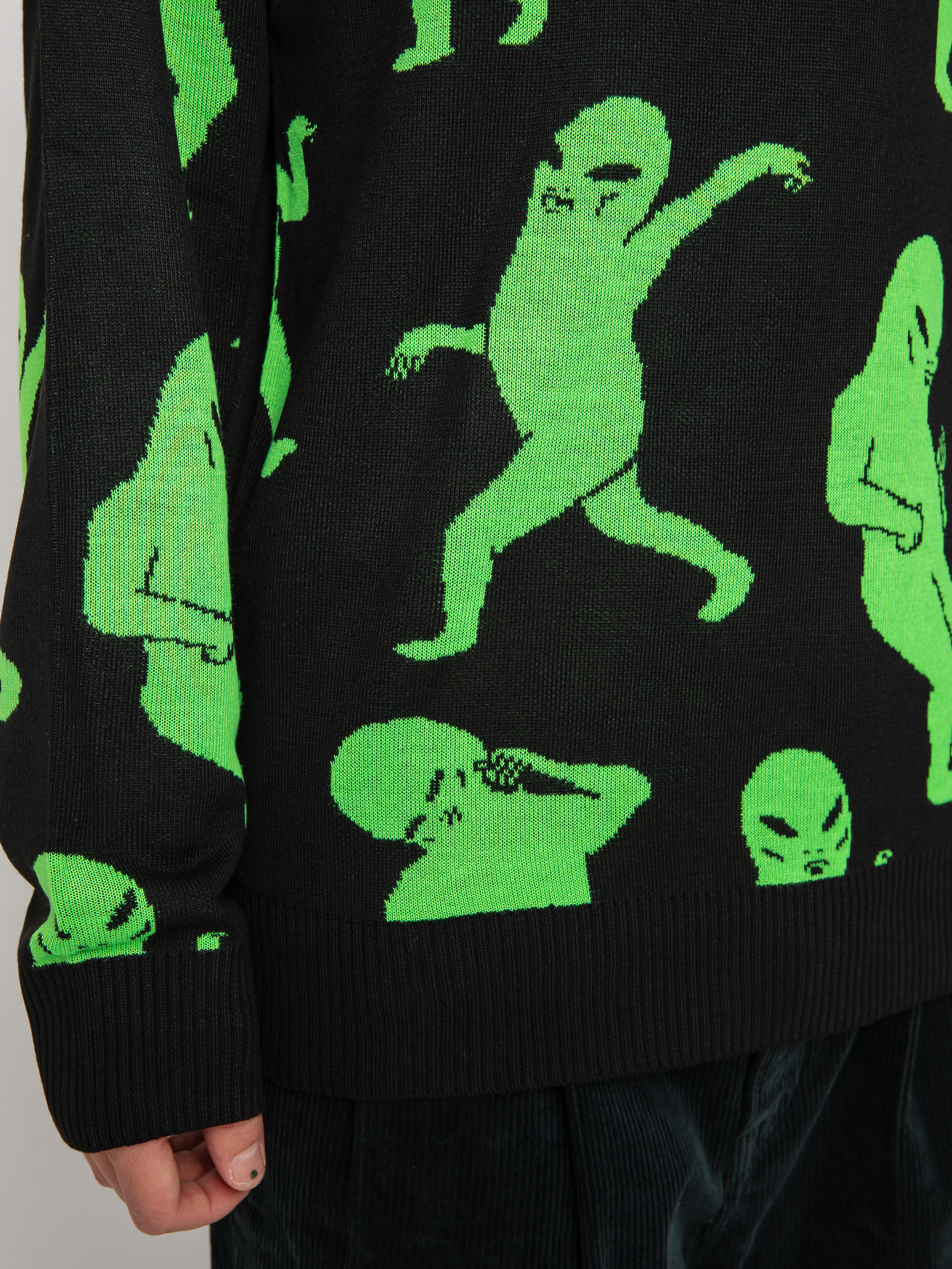 RipNDip Alien Dance Party Sweater (black)