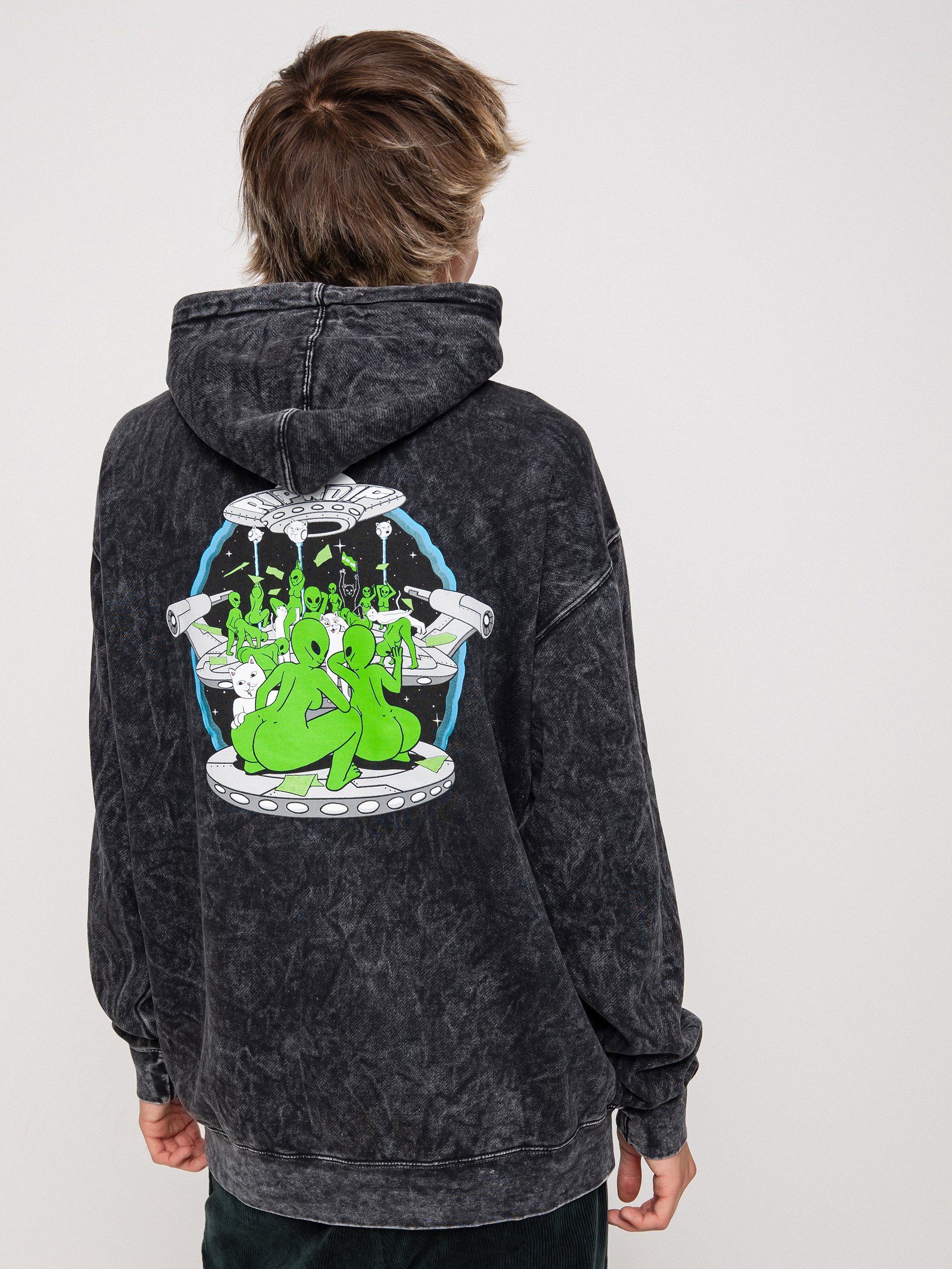 RipNDip Stripndip HD Hoodie (black mineral wash)