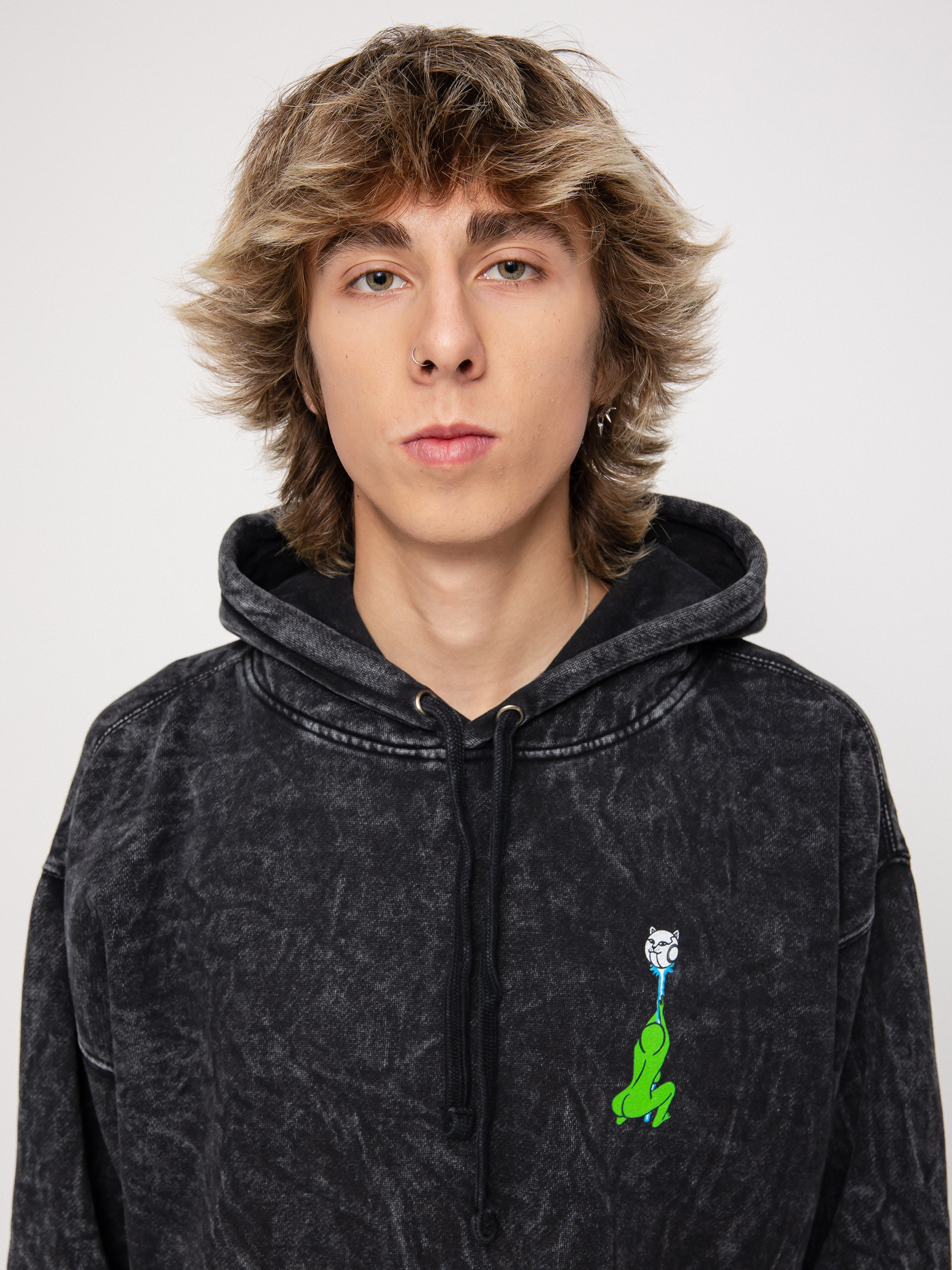 RipNDip Stripndip HD Hoodie (black mineral wash)
