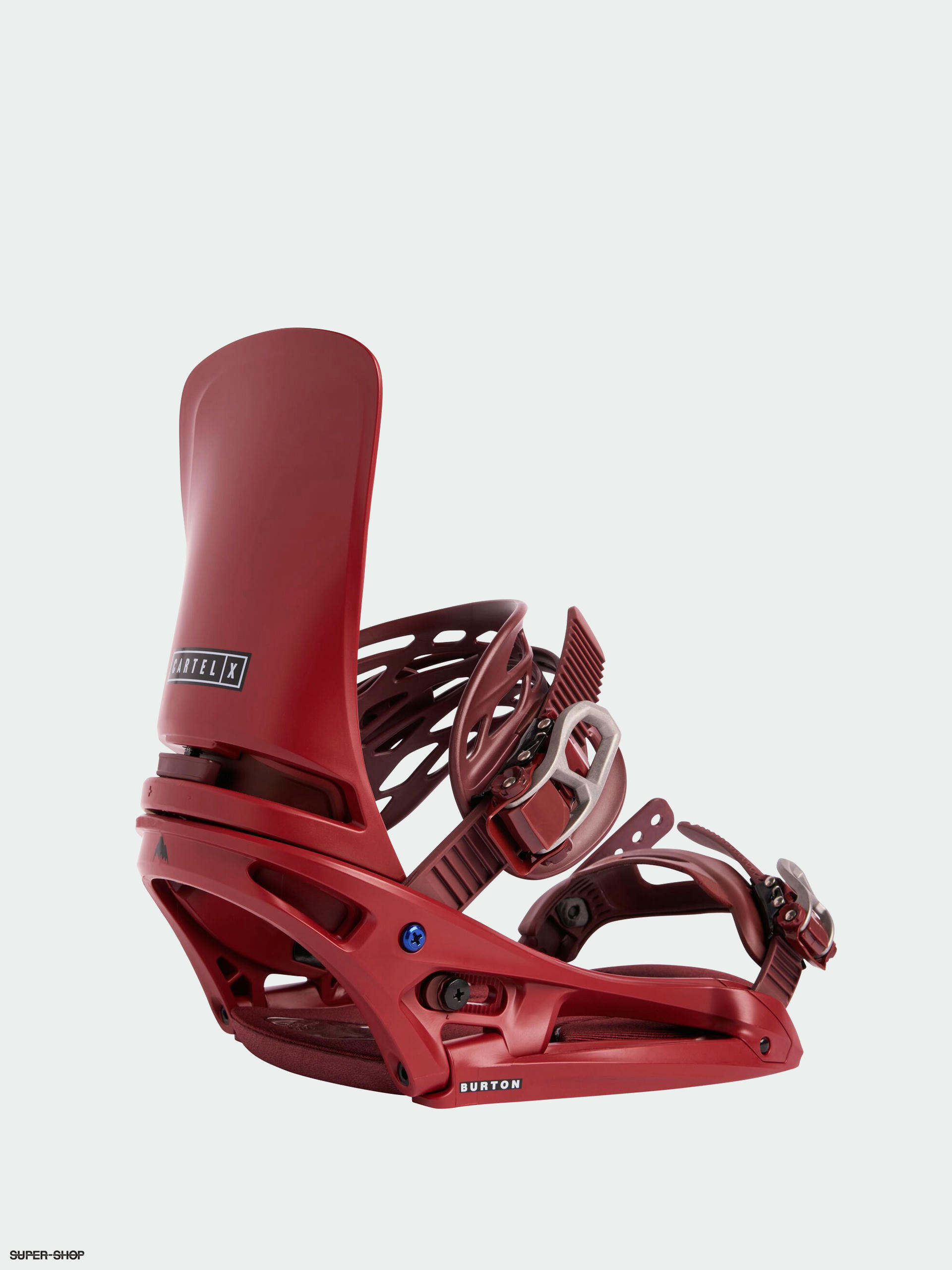 Mens Burton Cartel X Est Snowboard bindings sun dried tomato