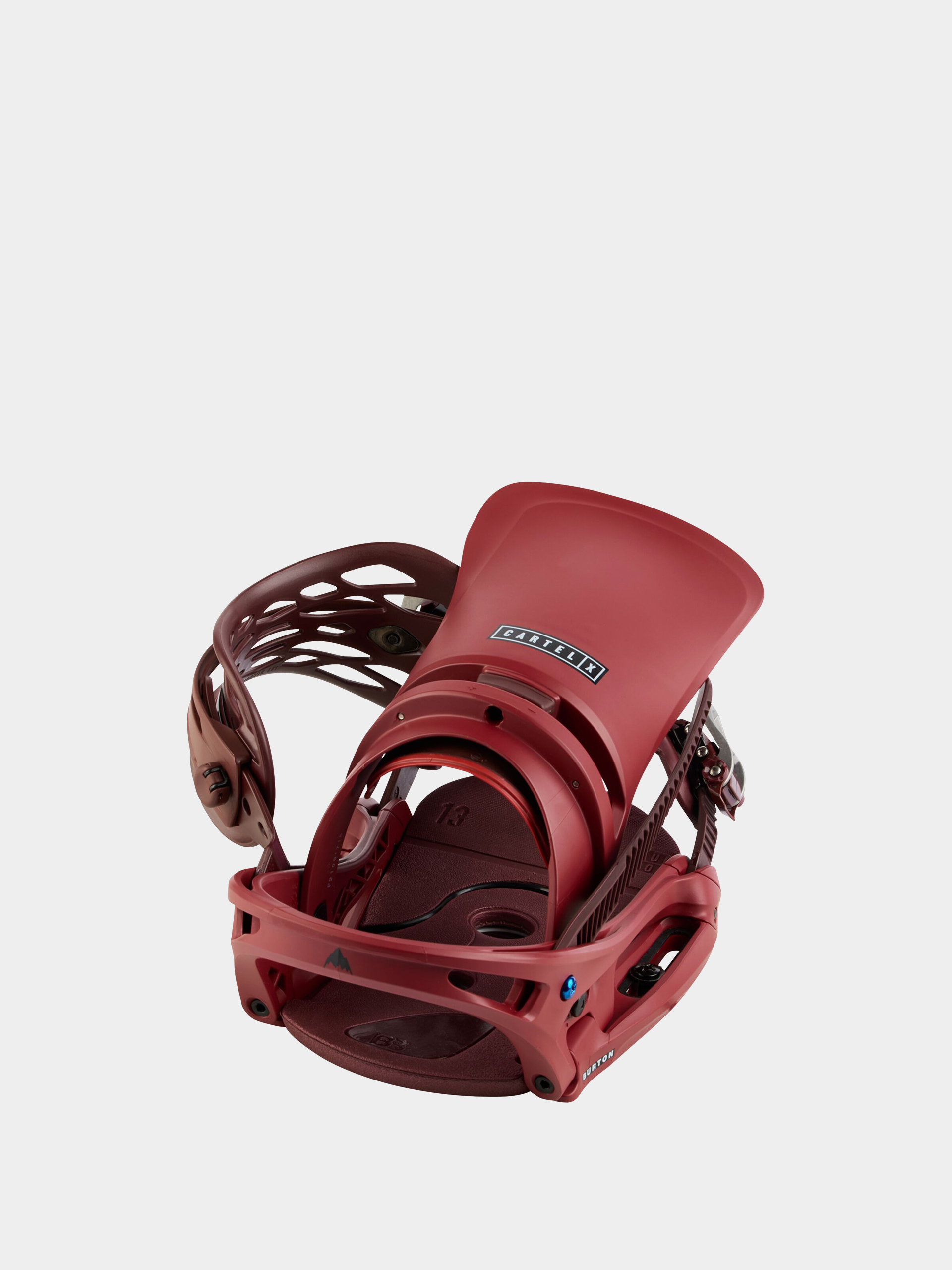 Mens Burton Cartel X Est Snowboard bindings (sun dried tomato)