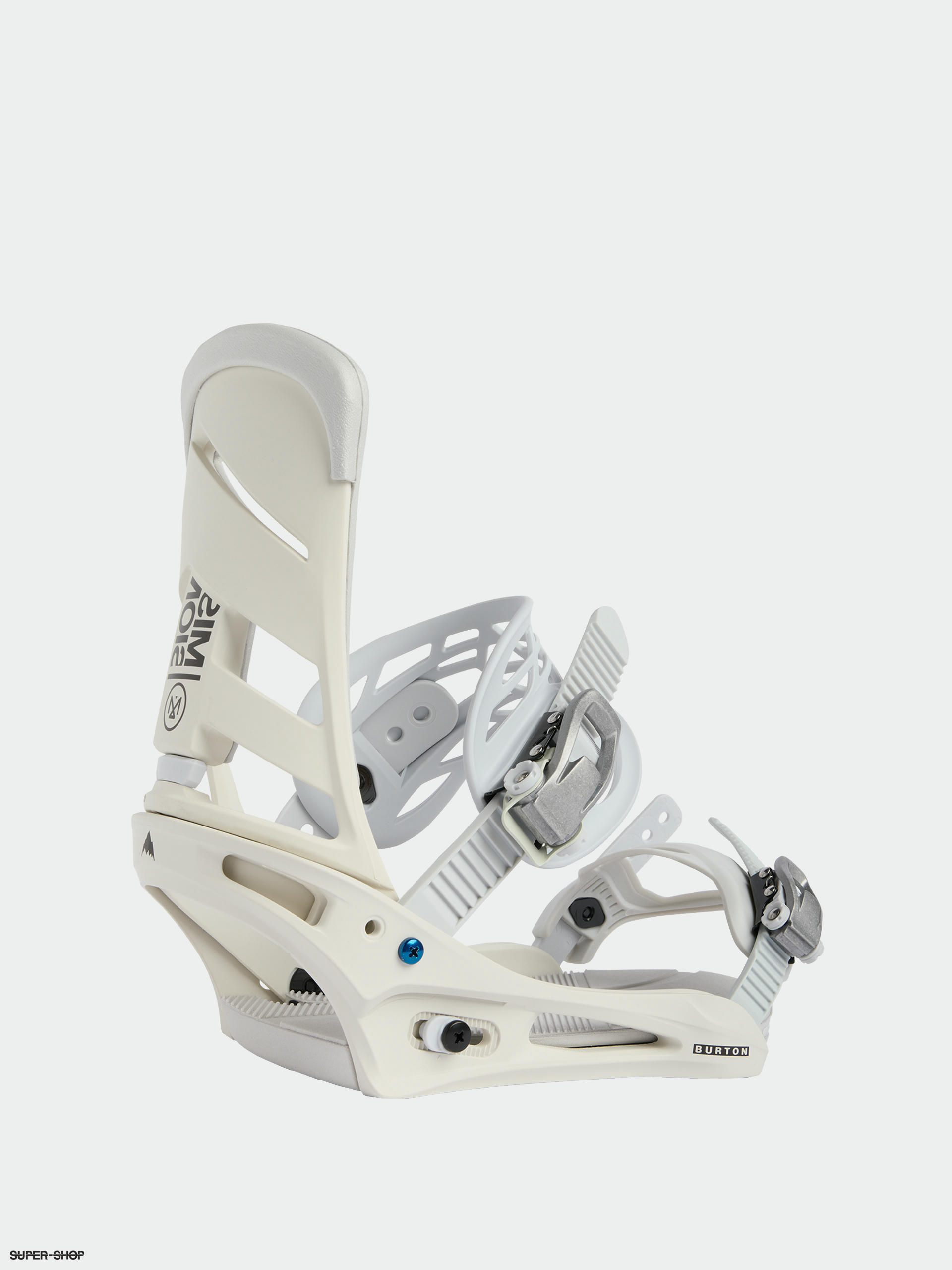 Mens Burton Mission Reflex Snowboard bindings stout white