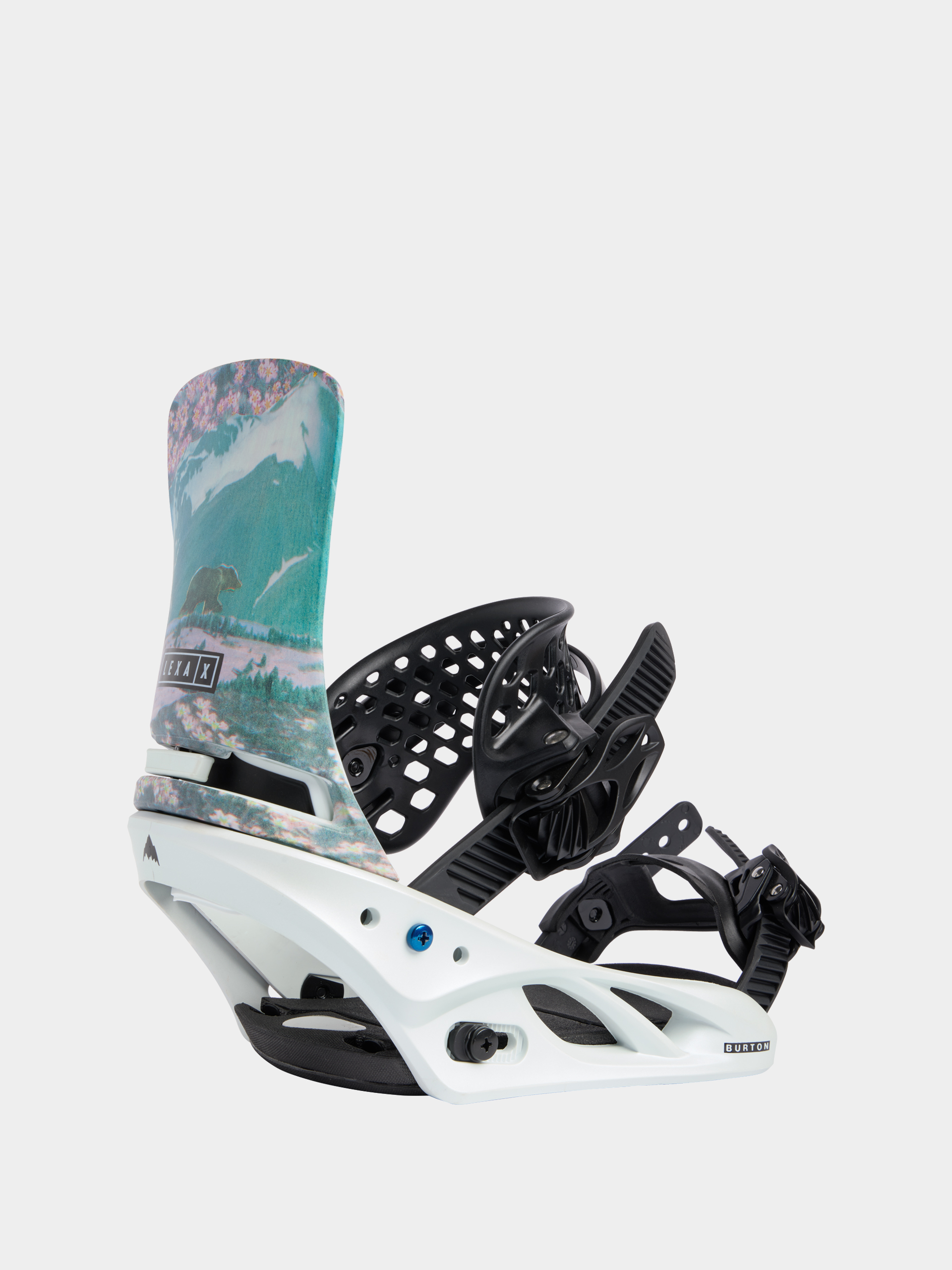 Womens Burton Lexa X Reflex Snowboard bindings (light blue/collage)