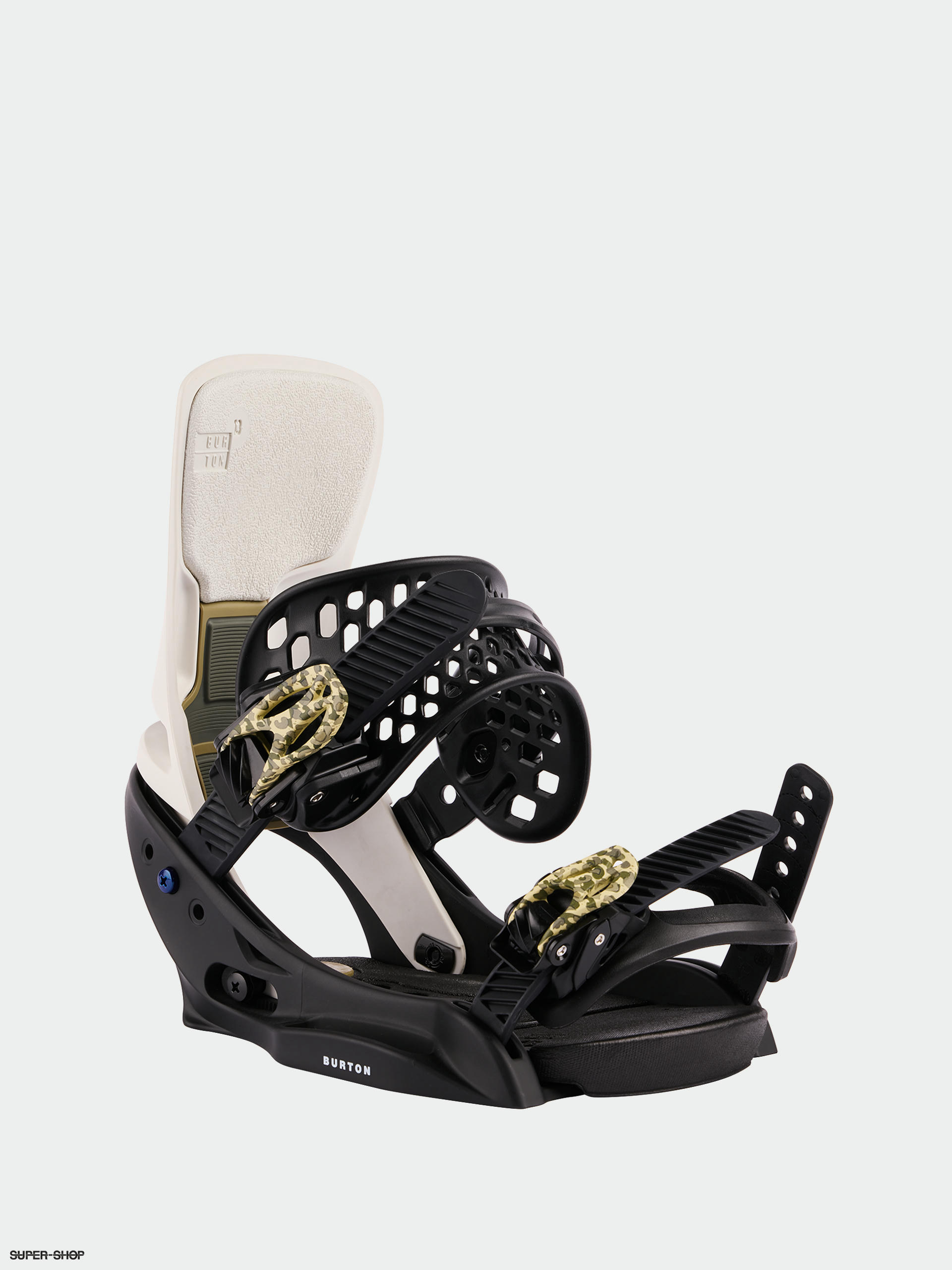 Womens Burton Lexa X Est Snowboard bindings black stout white logo