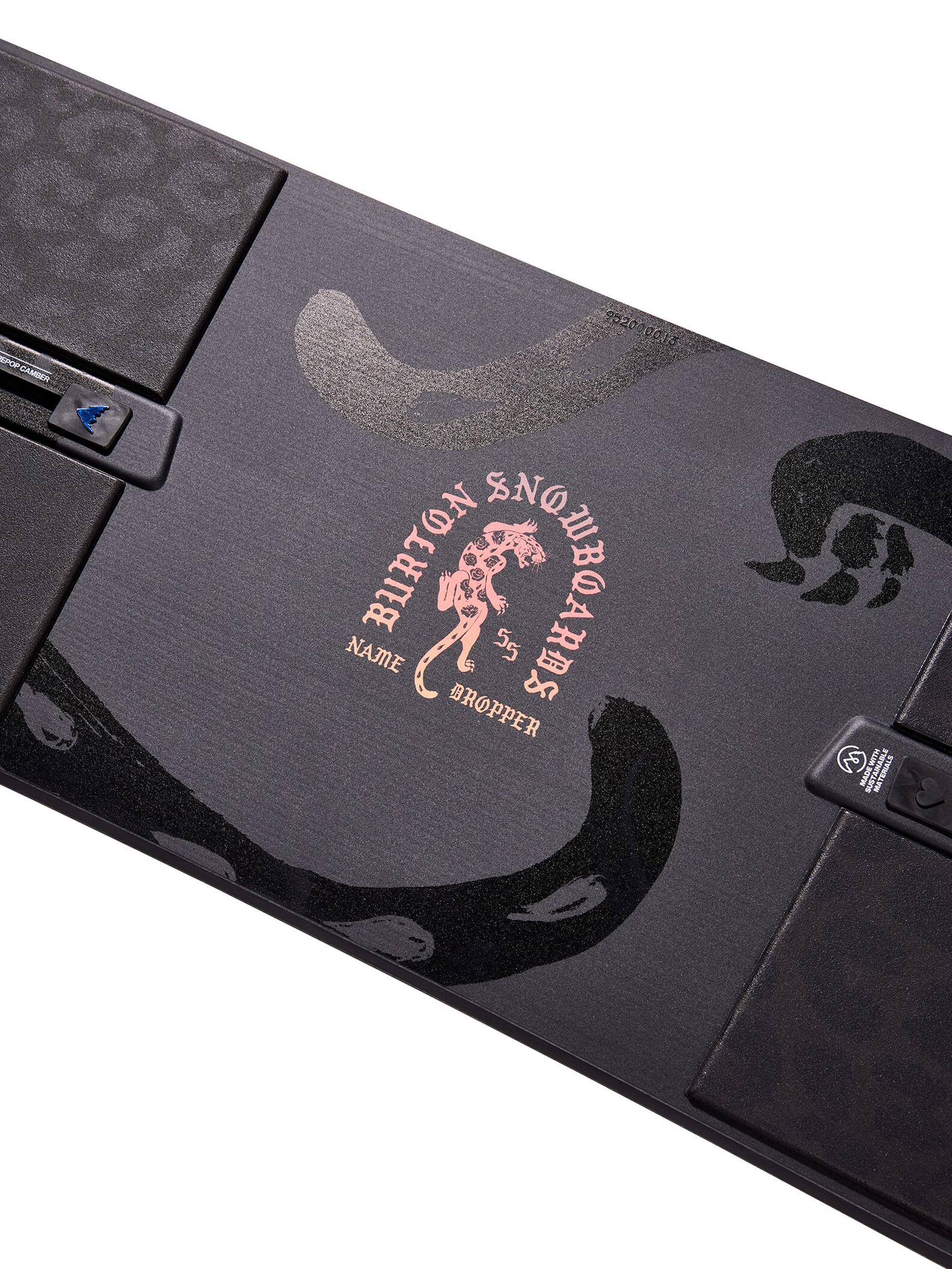 Burton Name Dropper Snowboard - black, pink