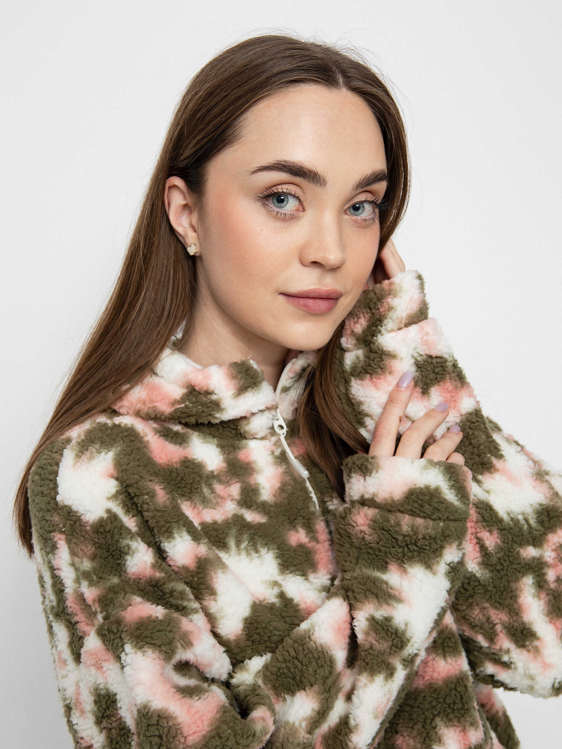 Roxy Like A Lucky Day Printed Fleece Wmn - green (deep lichen