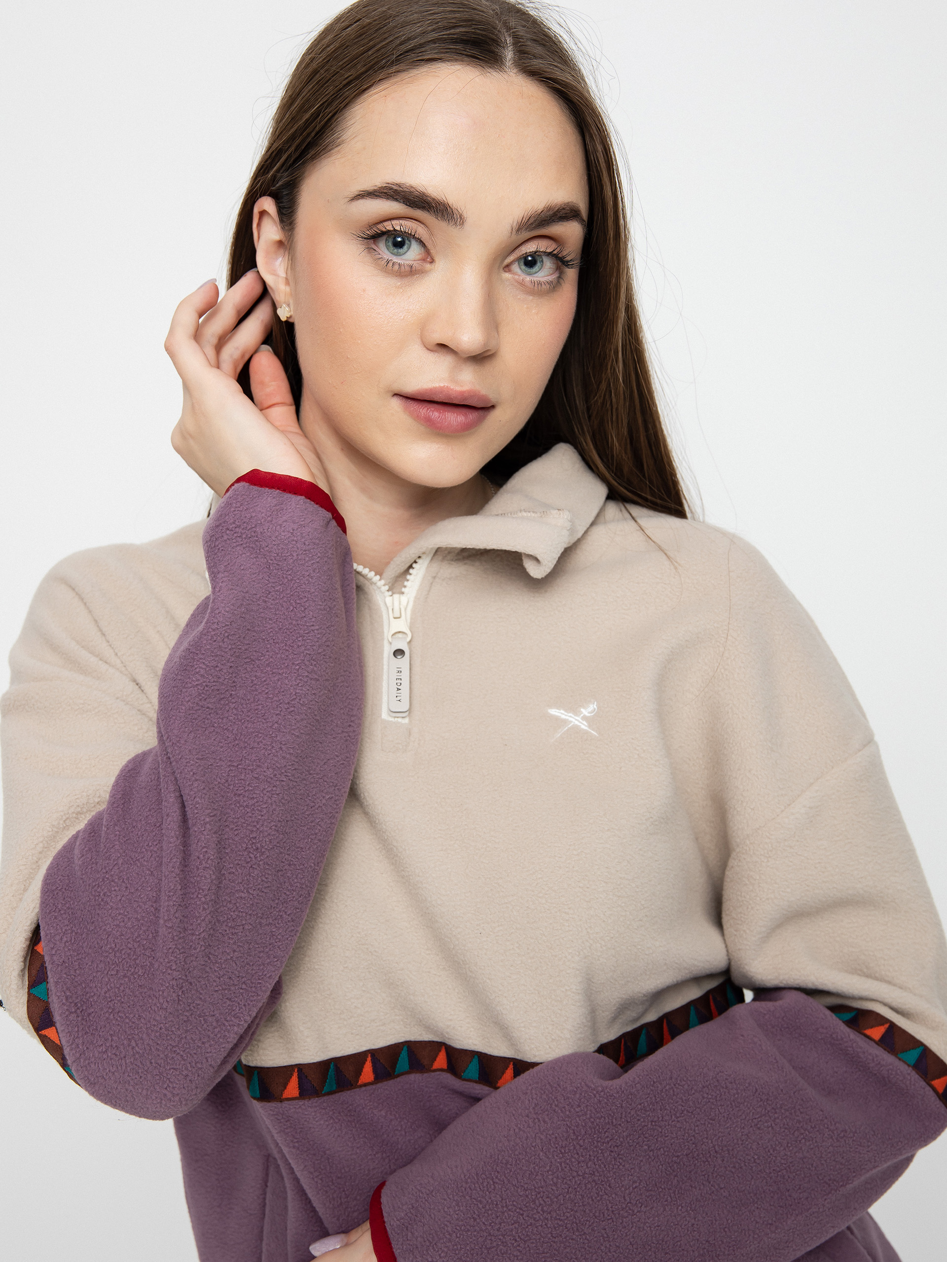 Womens Iriedaily Holina Fleece Troyer Fleece (beige)