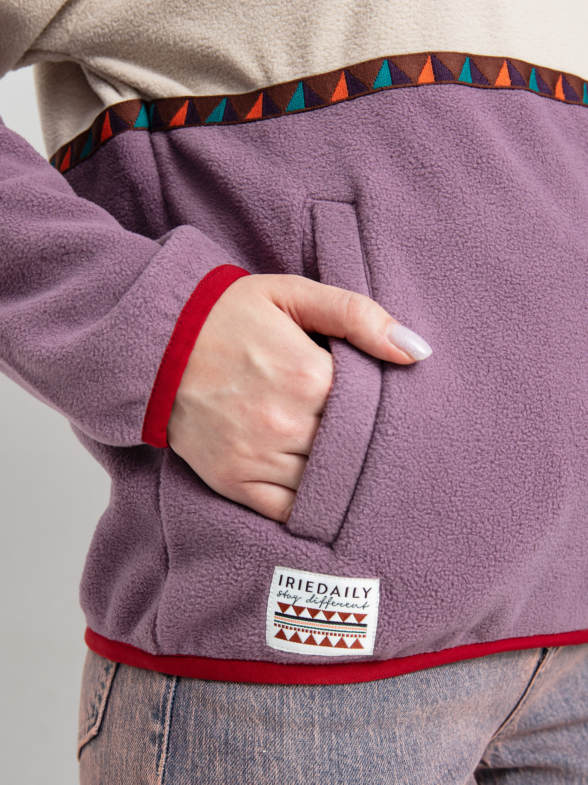 Womens Iriedaily Holina Fleece Troyer Fleece (beige)