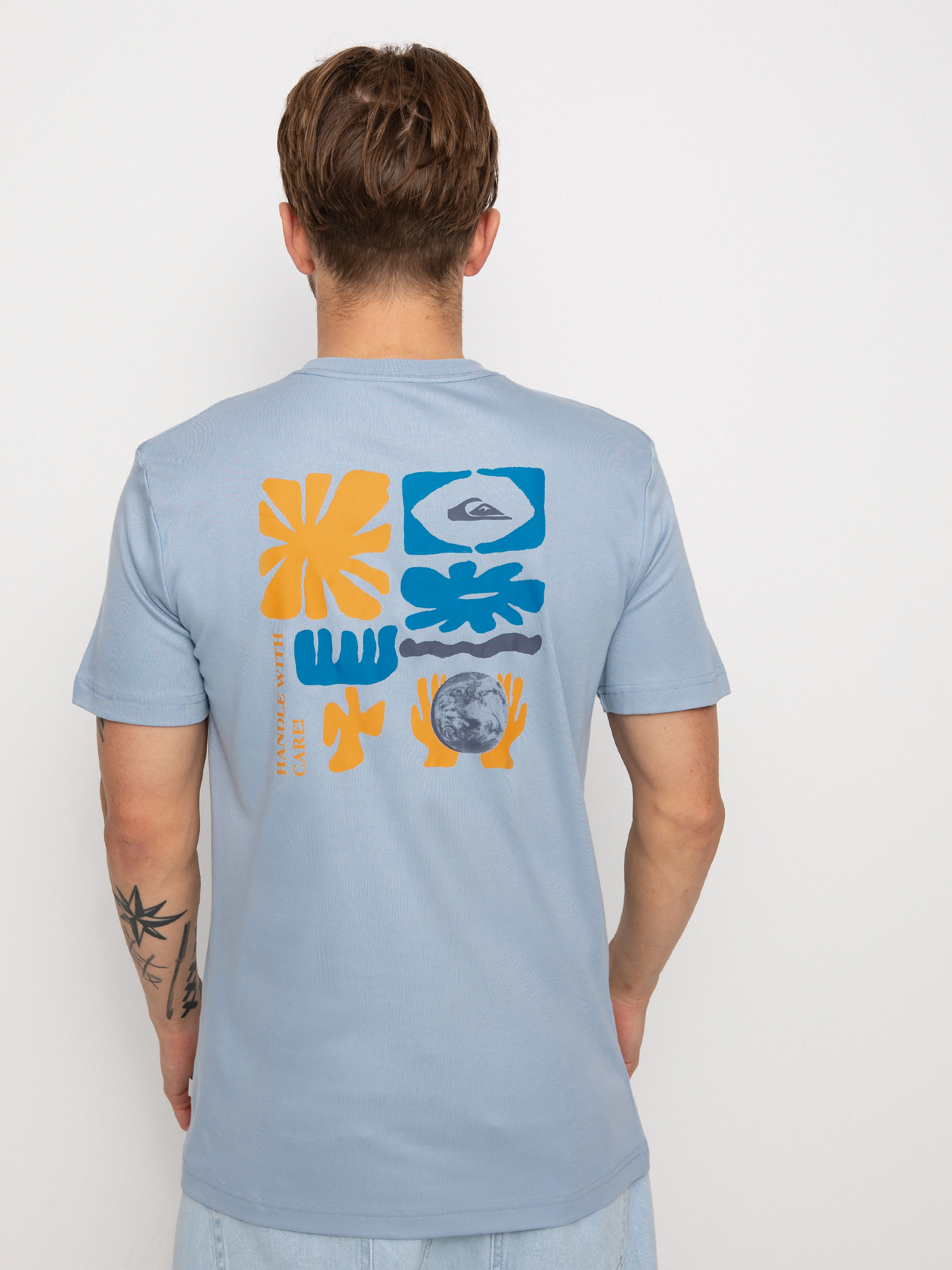 Quiksilver Handled With Care T-shirt (ashley blue)