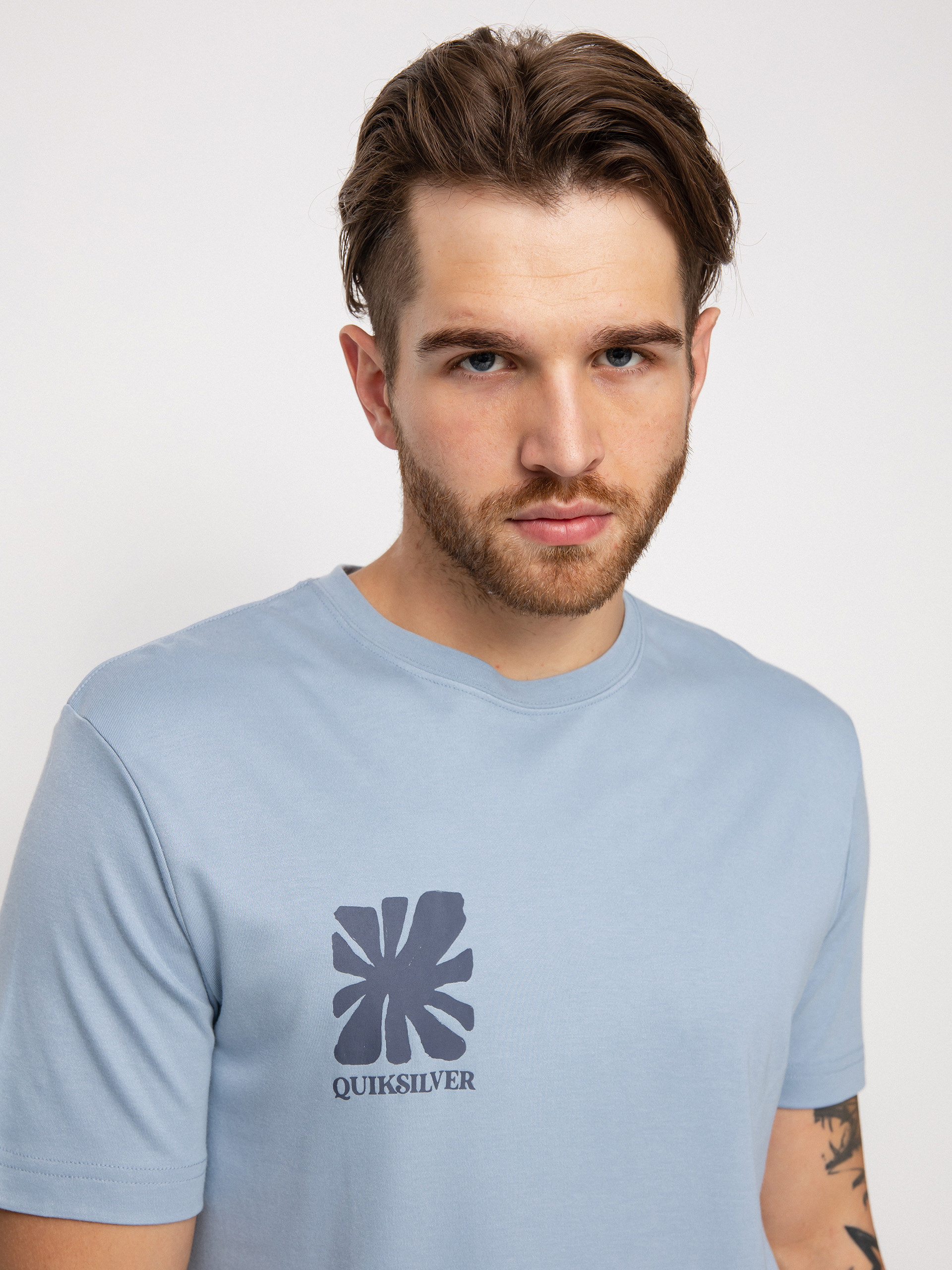 Quiksilver Handled With Care T-shirt (ashley blue)