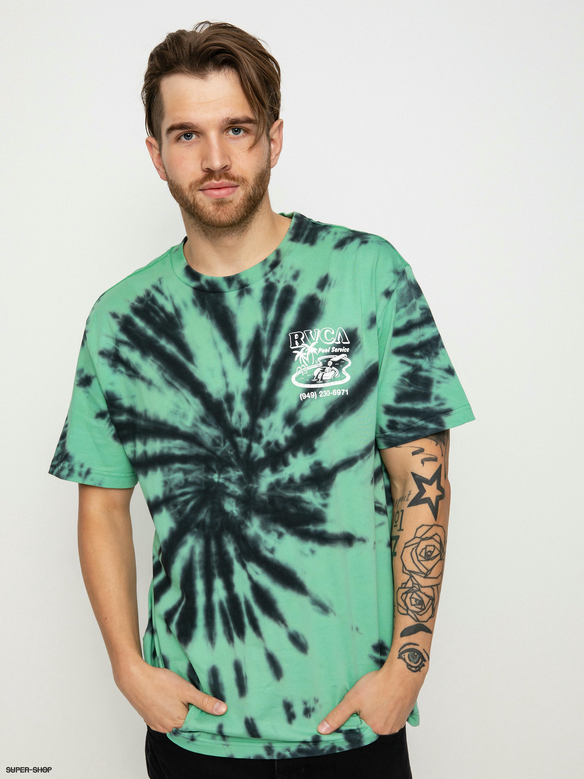 Vans Sunset Dual Palm Vintage T-shirt (chinois green)