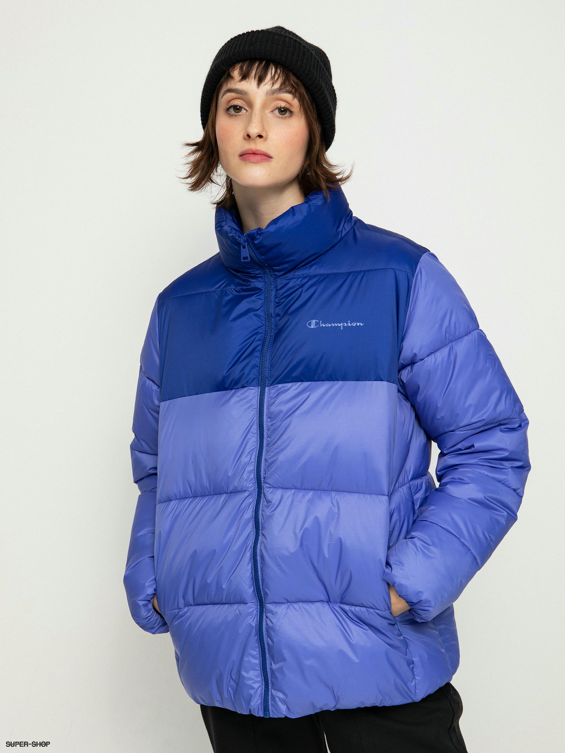 Champion puffer outlet jacket blue