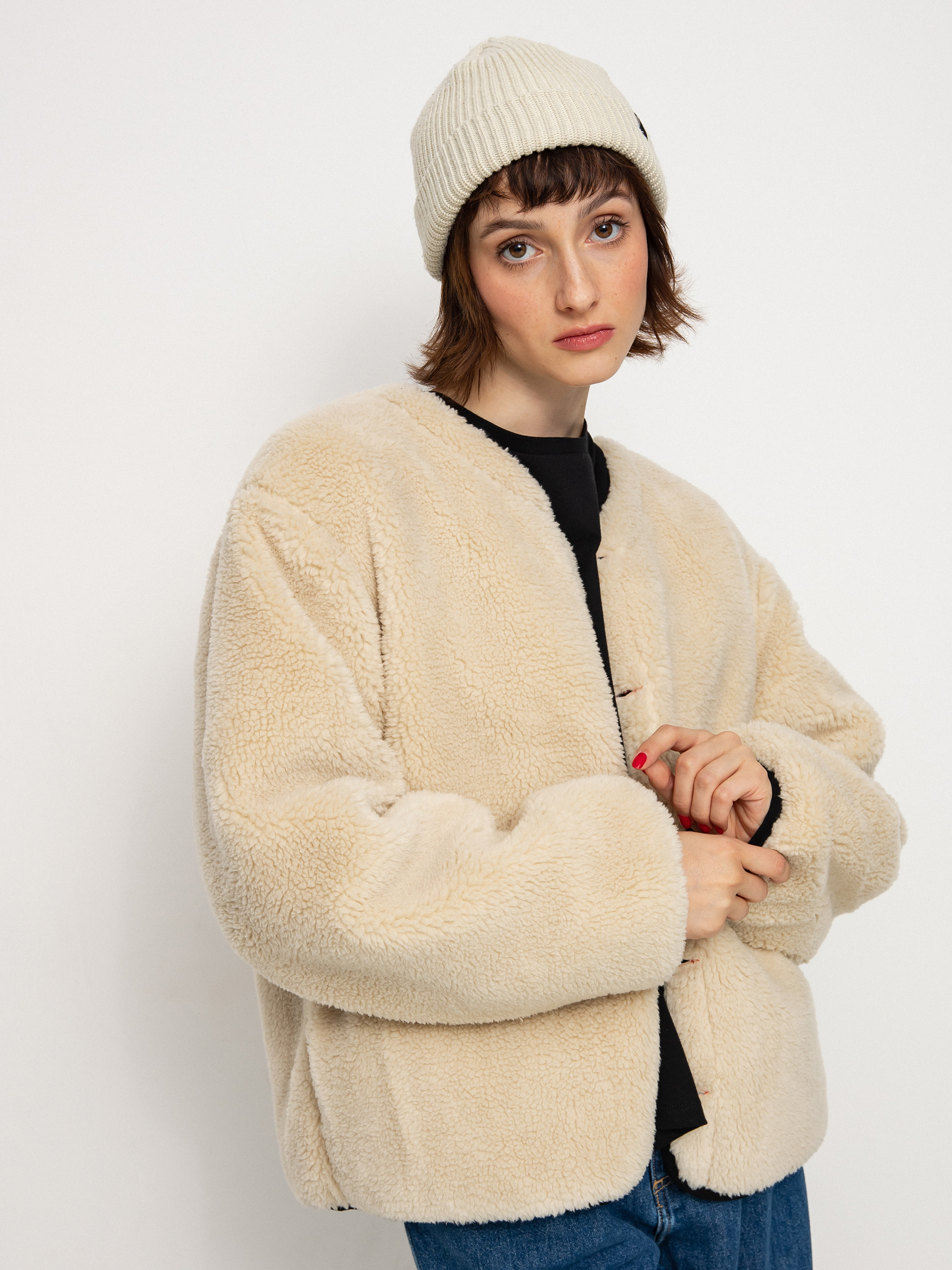 Brixton Sherpa Reversible Padded Jacke Wmn (mars red praire floral)