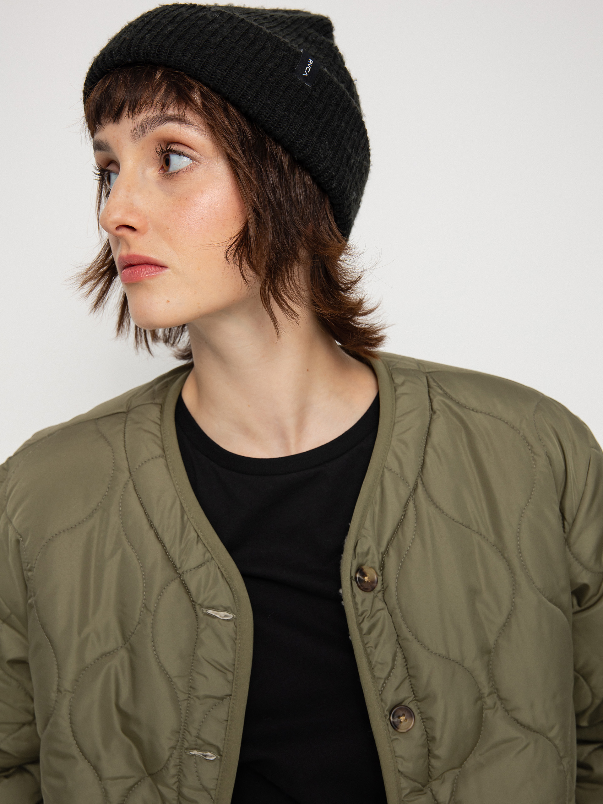 Brixton Sherpa Reversible Padded Jacke Wmn (military olive)