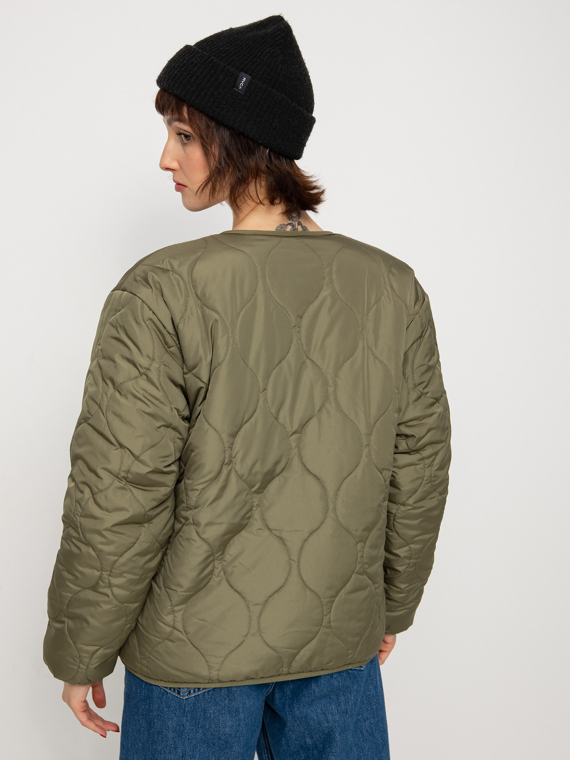 Brixton Sherpa Reversible Padded Jacke Wmn (military olive)