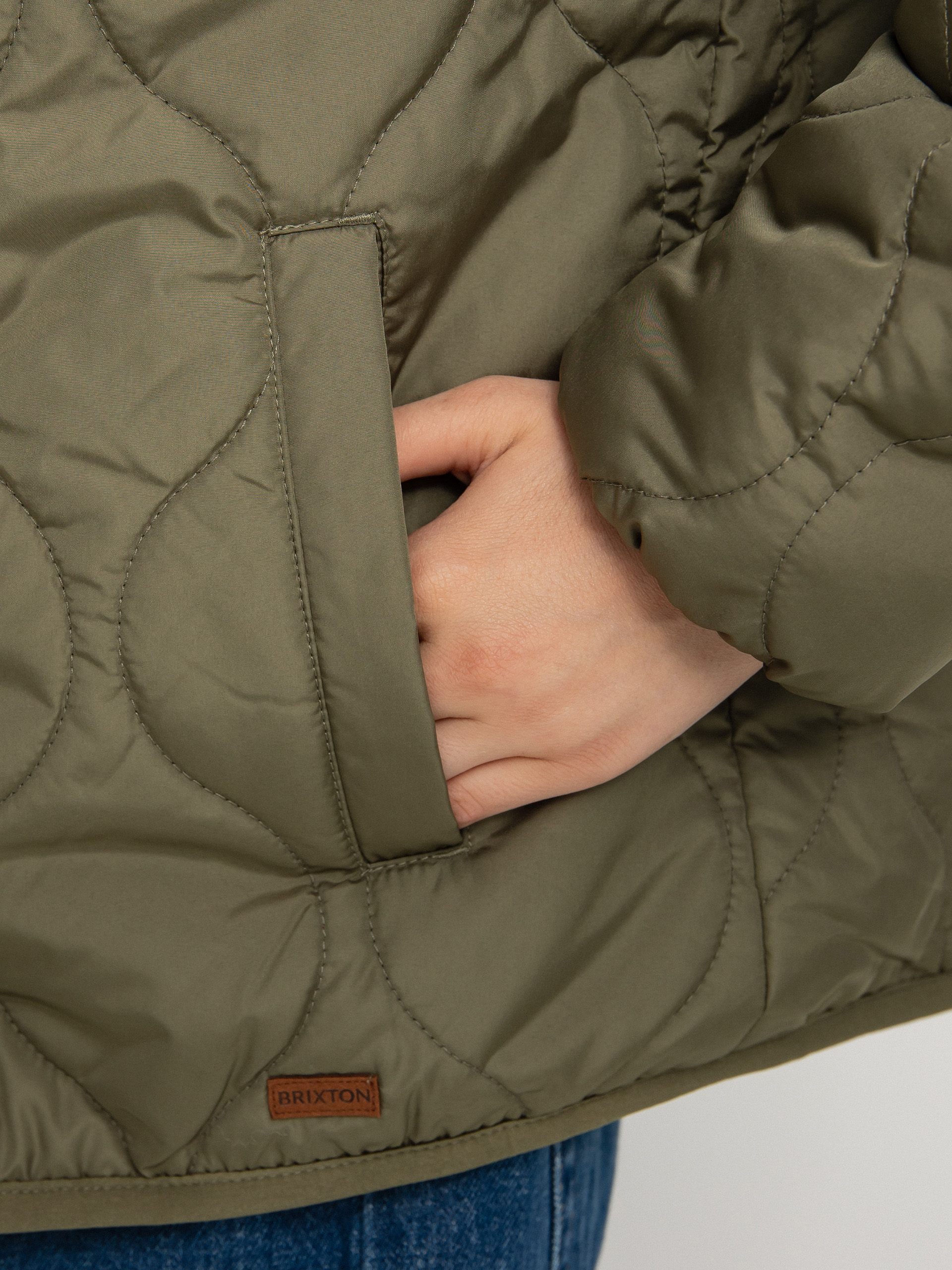 Brixton Sherpa Reversible Padded Jacke Wmn (military olive)