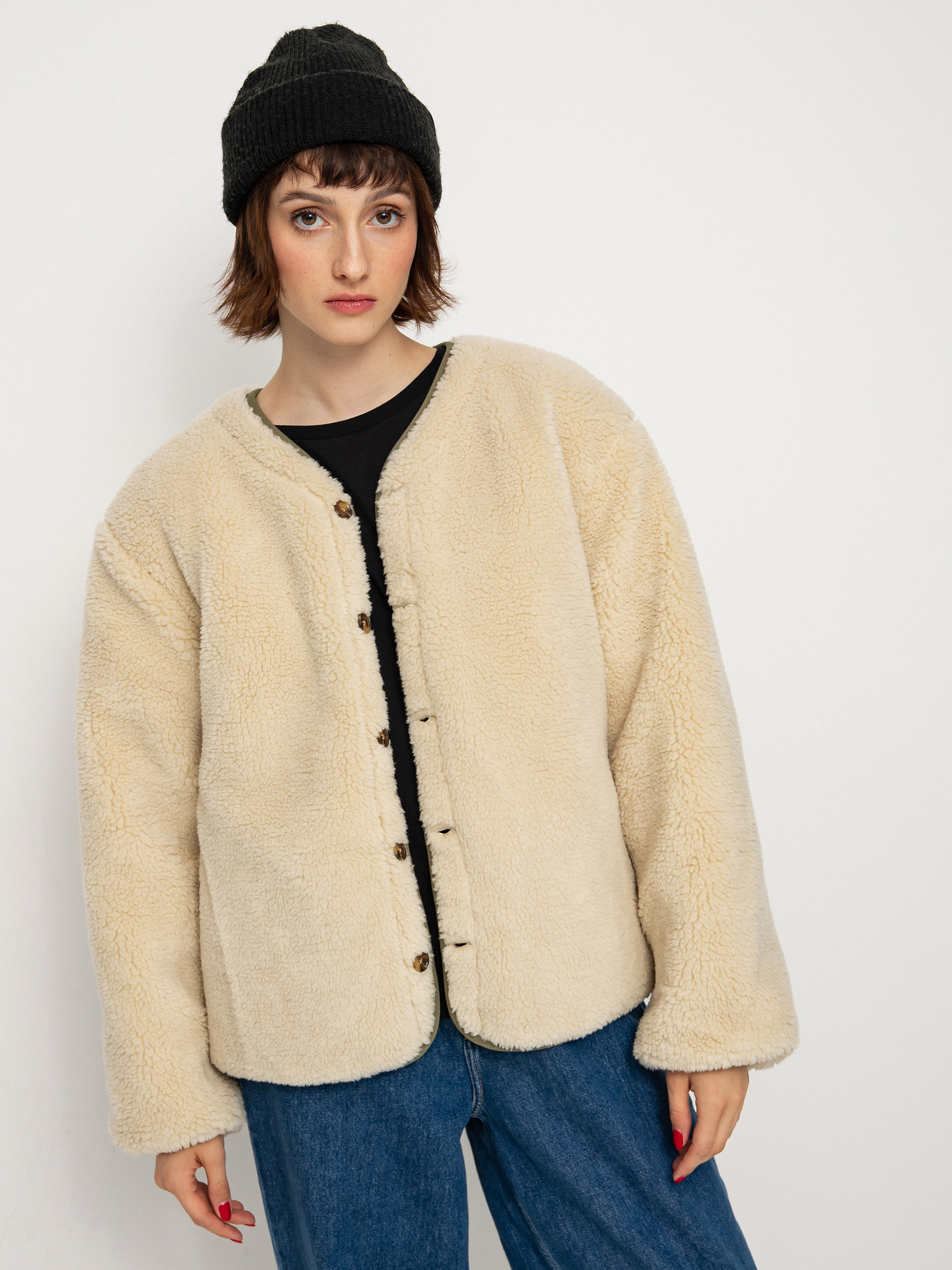 Brixton Sherpa Reversible Padded Jacke Wmn (military olive)