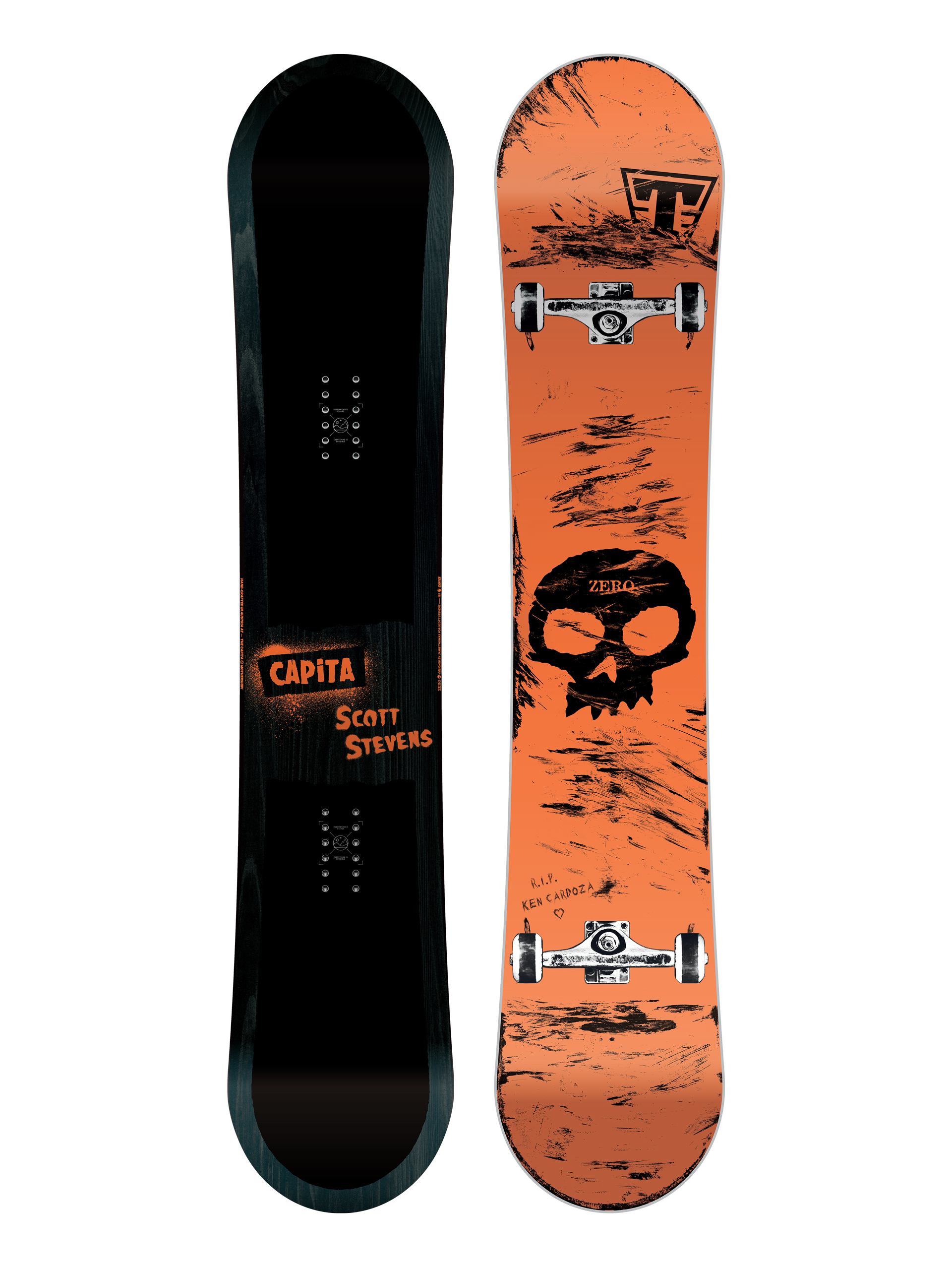 Mens Capita X Zero 10Y Scott Stevens Pro Snowboard (orange)