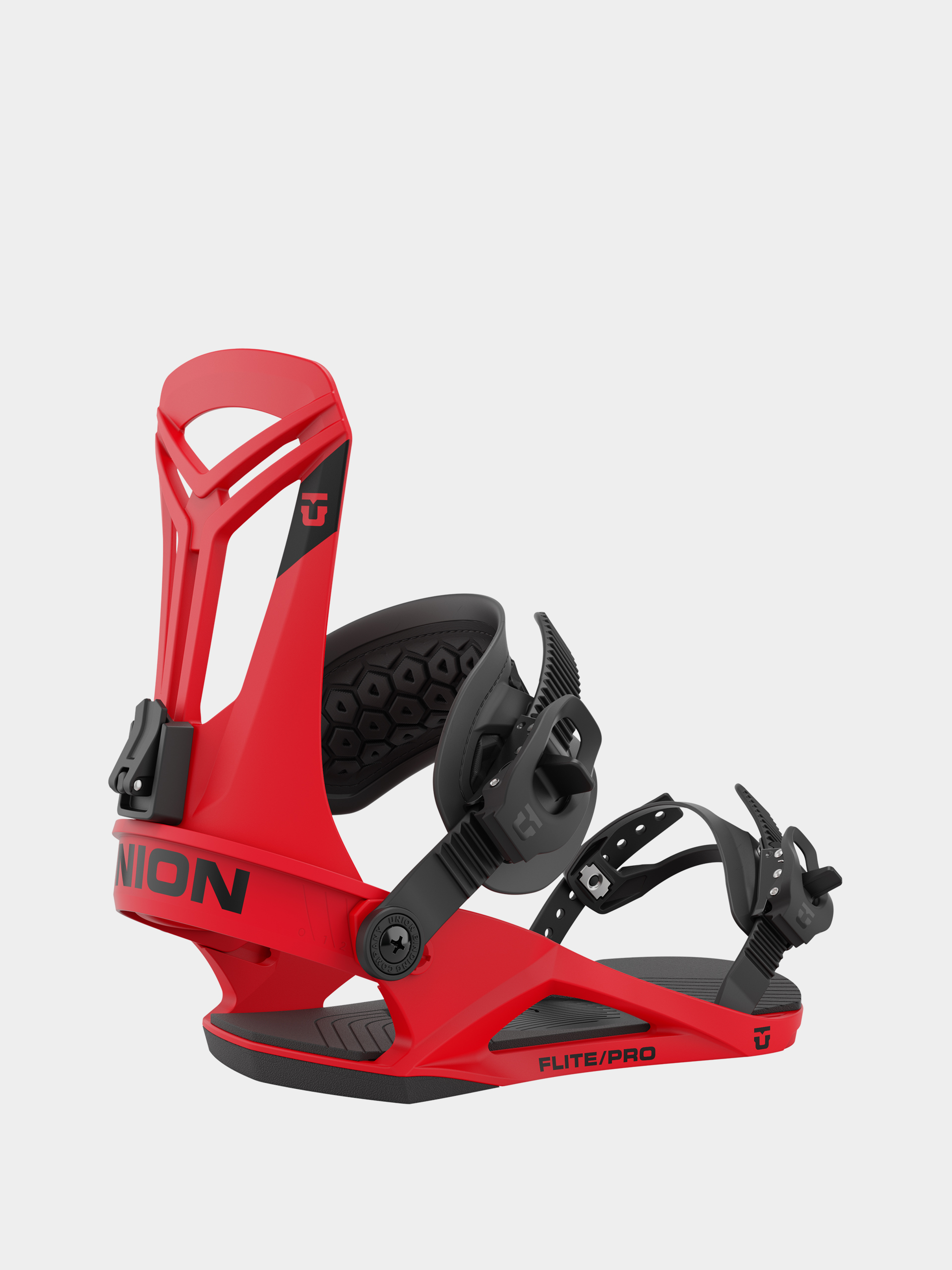 Mens Union Flite Pro Snowboard bindings (red)