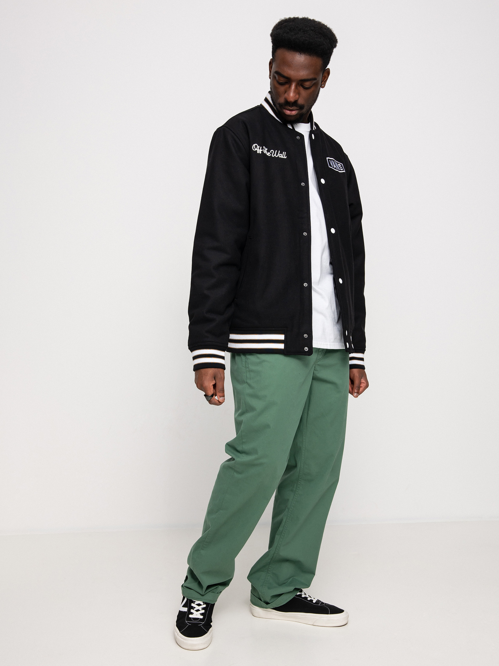 Vans Checkerboard Research Varsity Jacket (checkerboard research black)