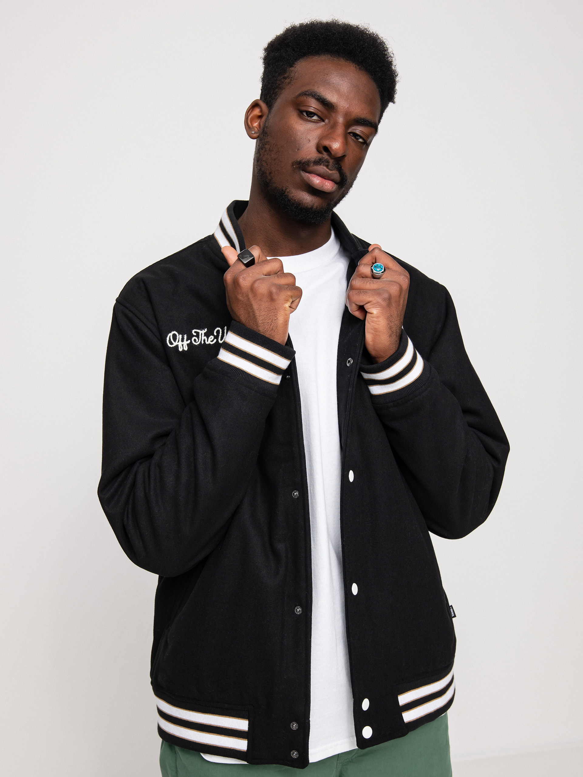 Vans Checkerboard Research Varsity Jacket (checkerboard research black)