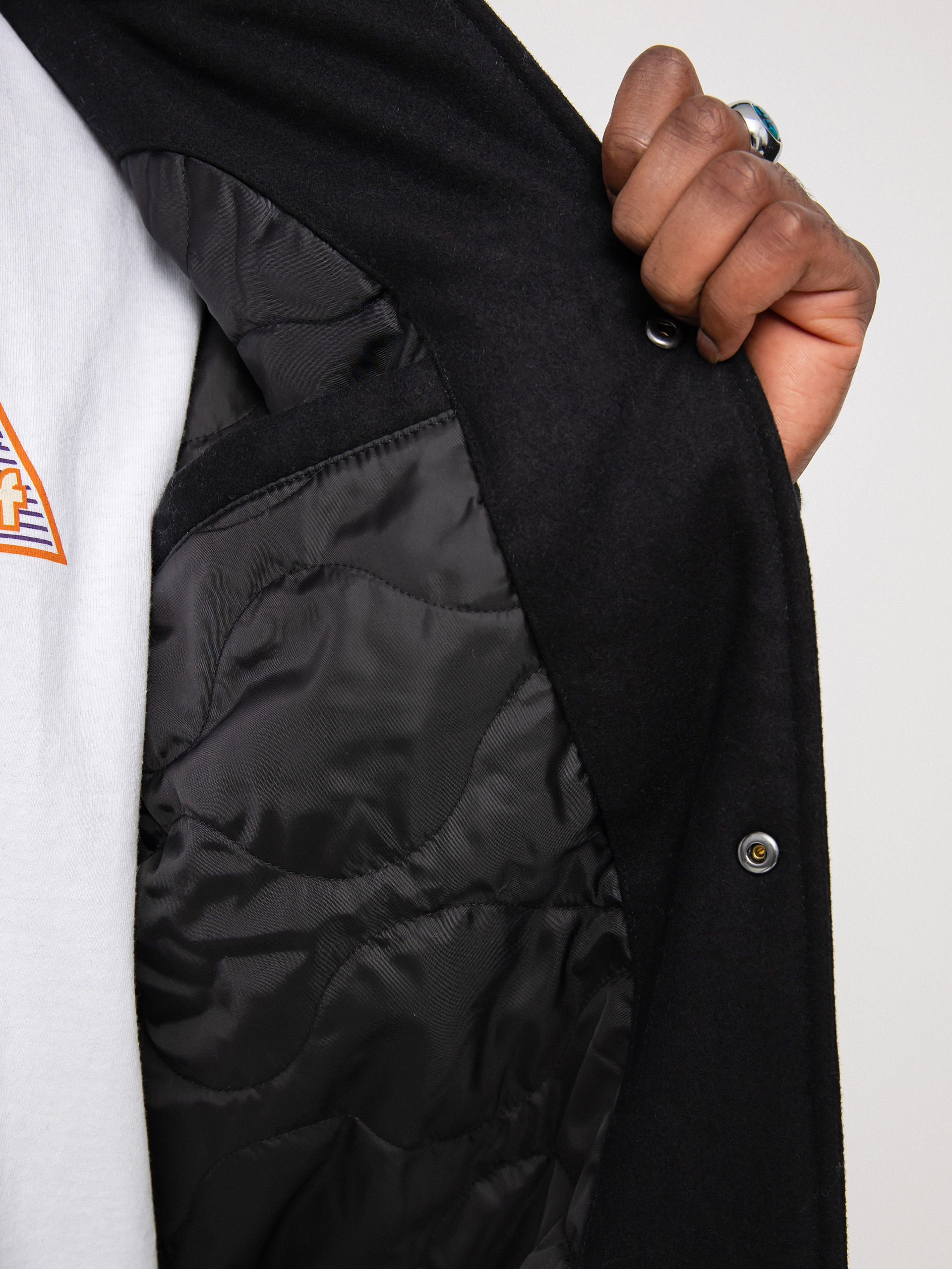 Vans Checkerboard Research Varsity Jacke (checkerboard research black)