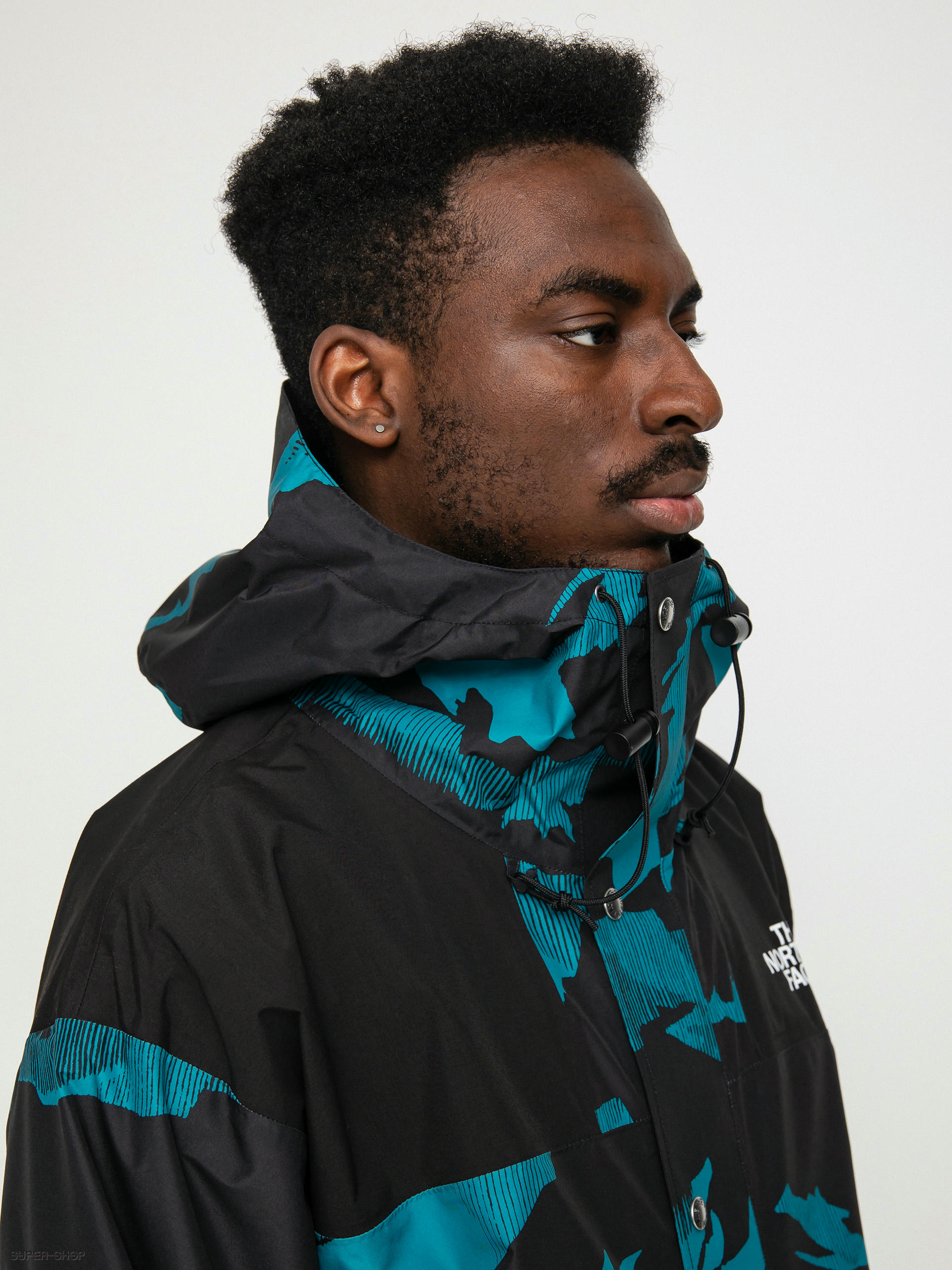 The North Face Printed 86 Retro Mountain Jacket (harbor blue mountain peak  print)