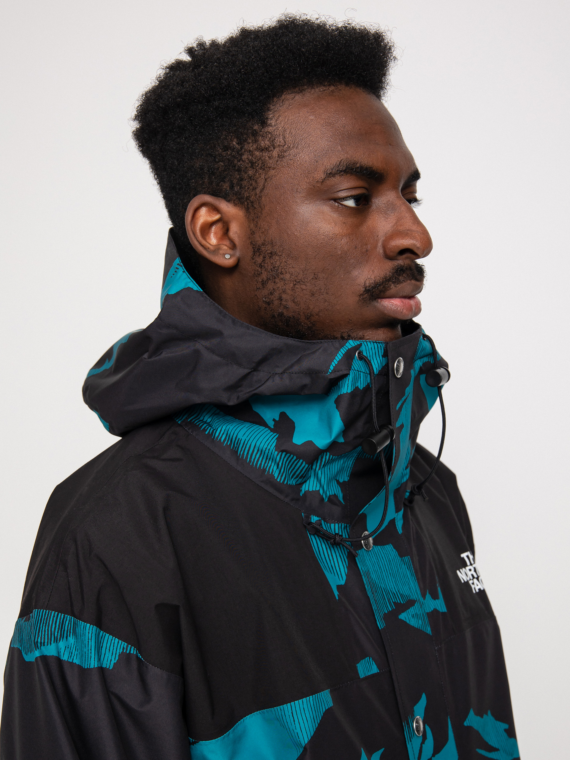 The North Face Printed 86 Retro Mountain Jacket (harbor blue mountain peak print)