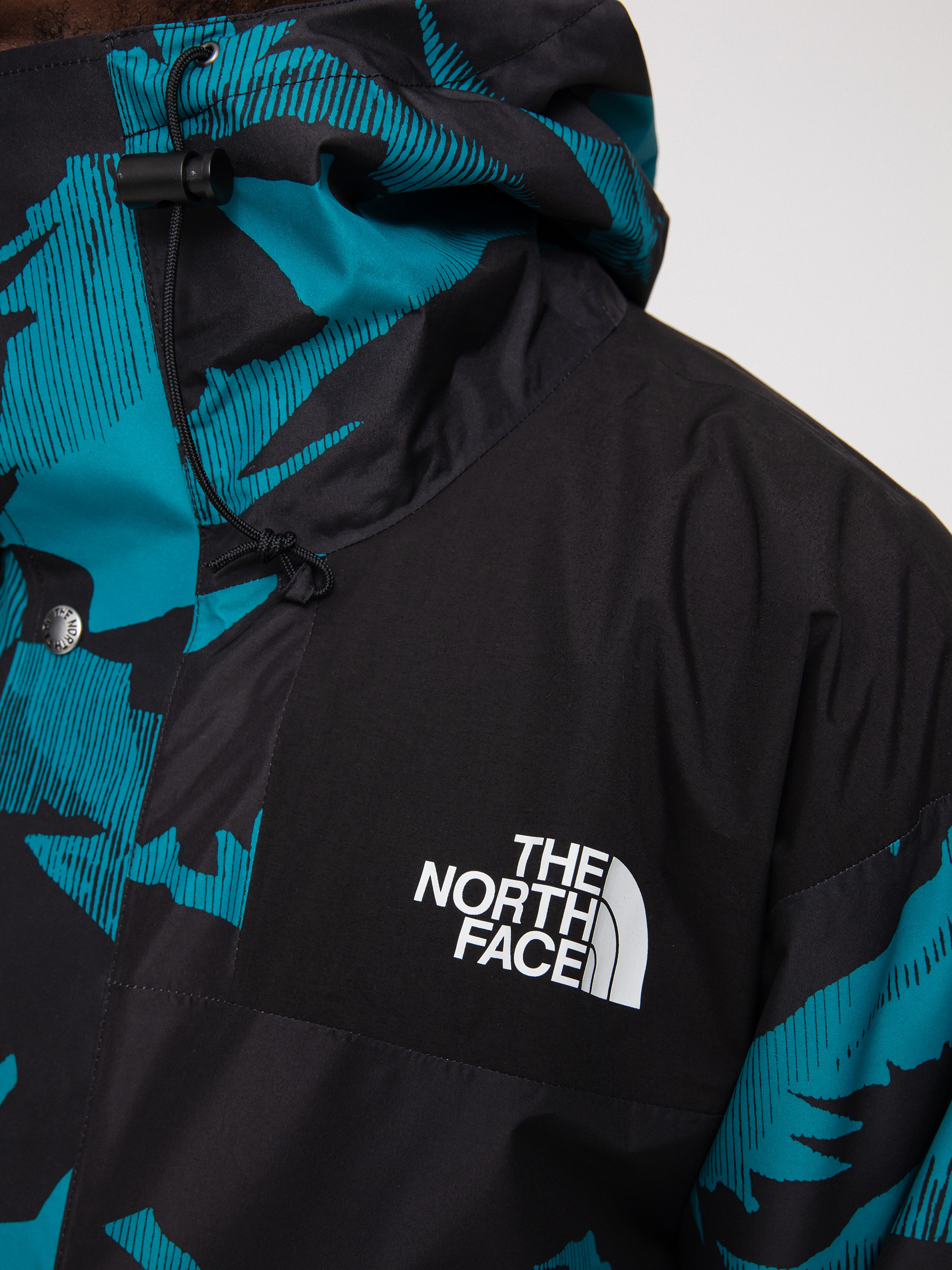 The North Face Printed 86 Retro Mountain Jacket (harbor blue mountain peak print)
