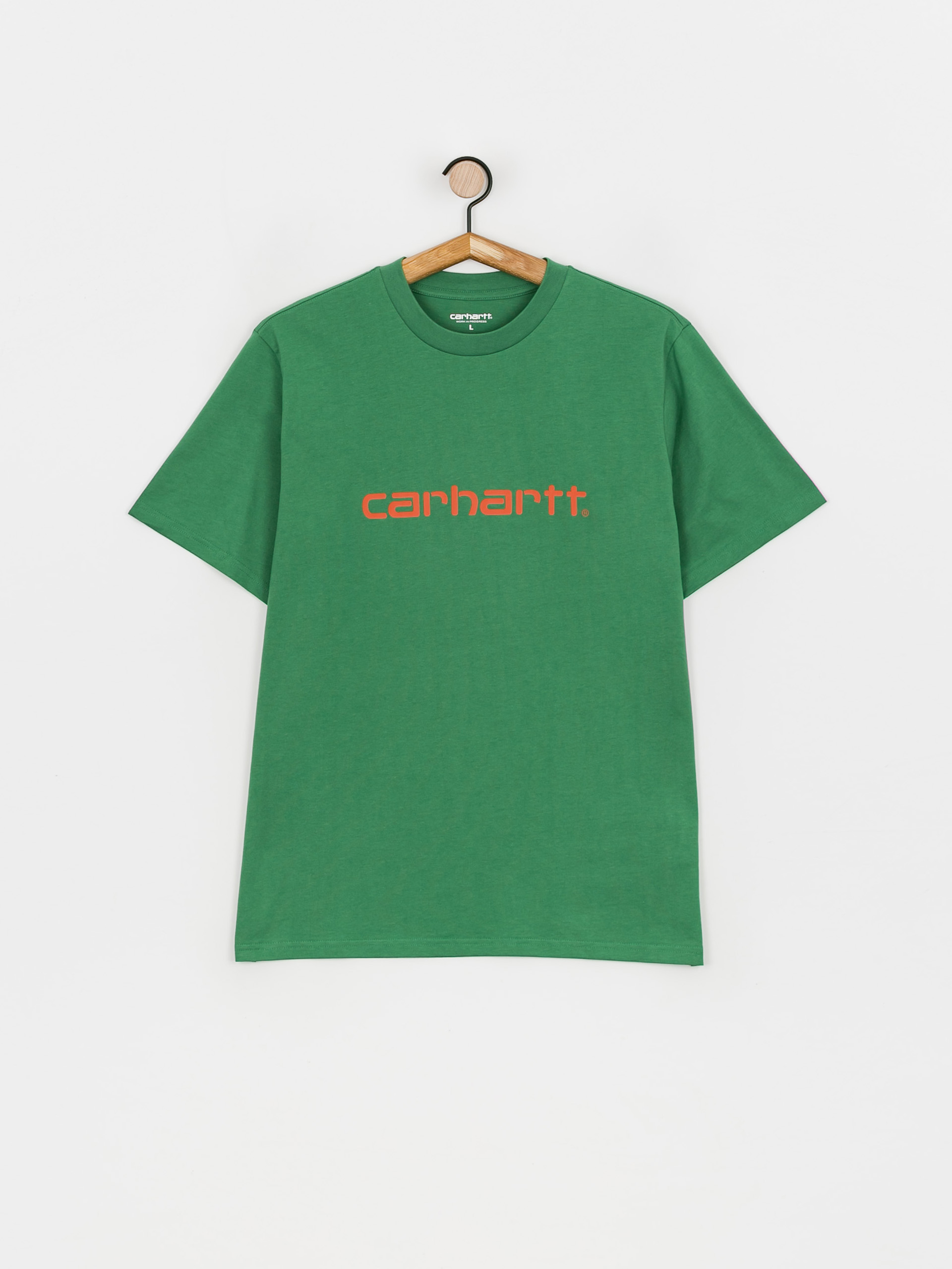 Carhartt WIP Script T-shirt (bonsai/brick)