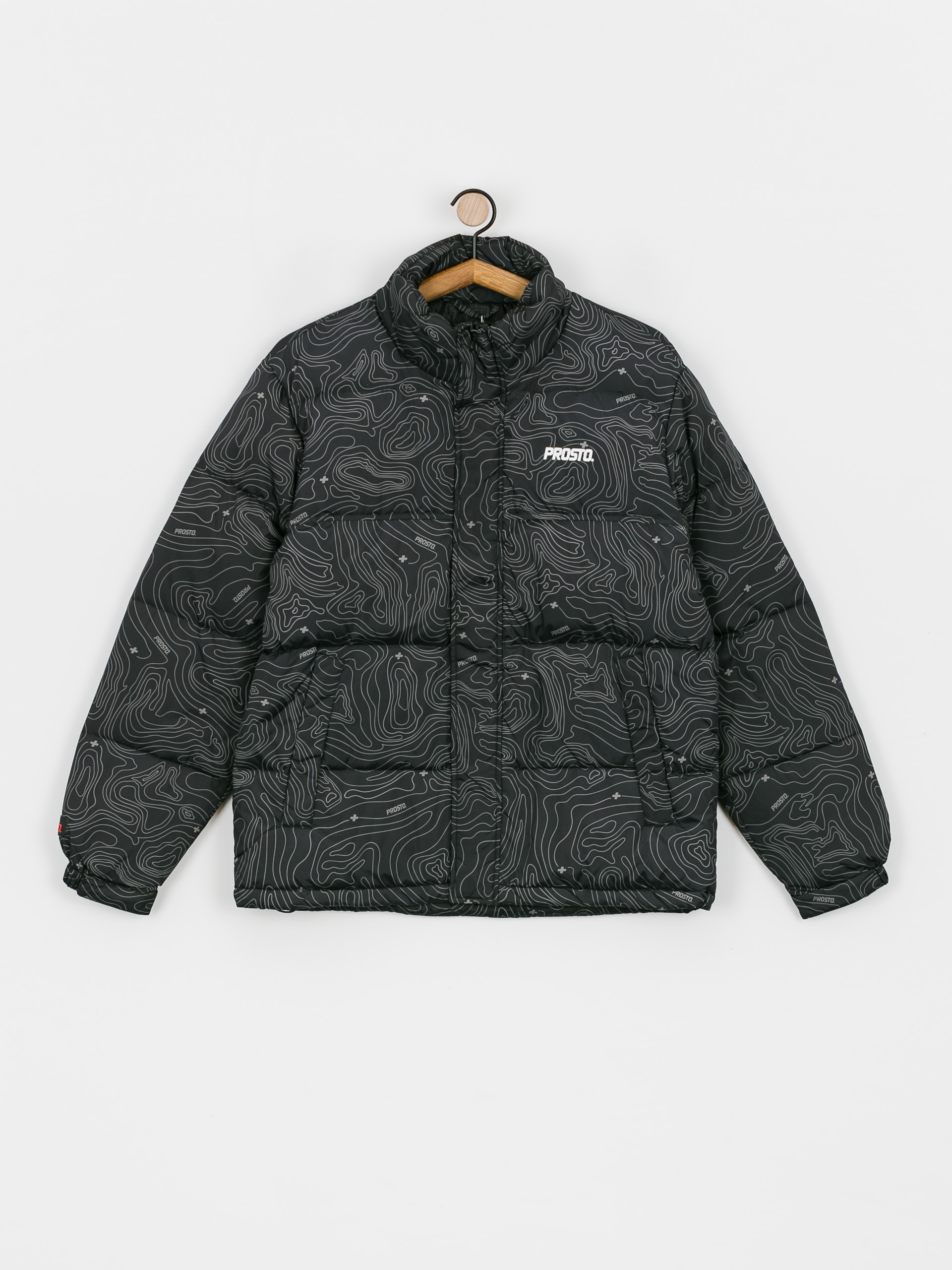 Prosto Retro Puff Pattern Jacket (black)