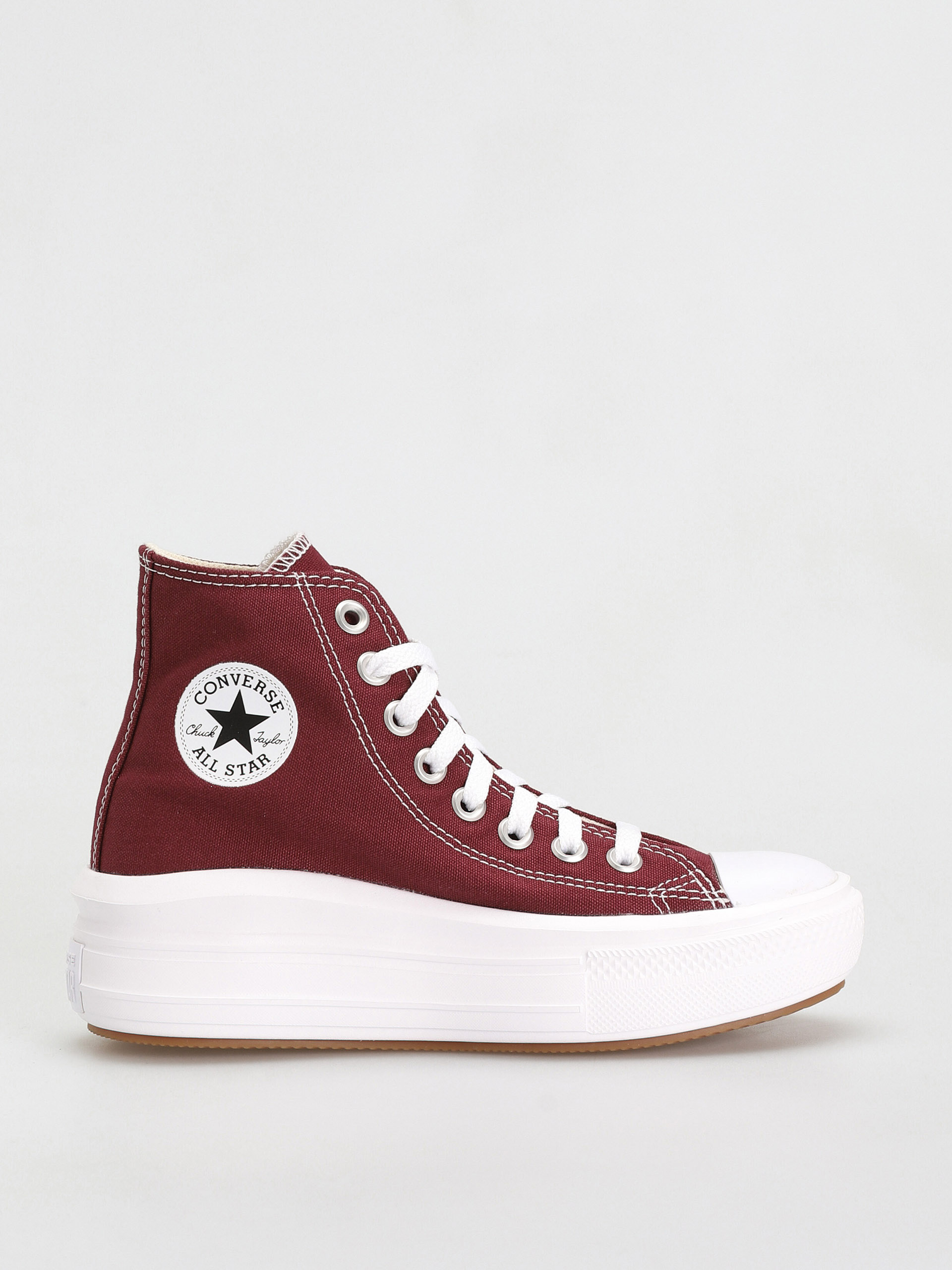 Converse Chuck Taylor All Star Move Hi Shoes Wmn (dark beetroot/white/white)