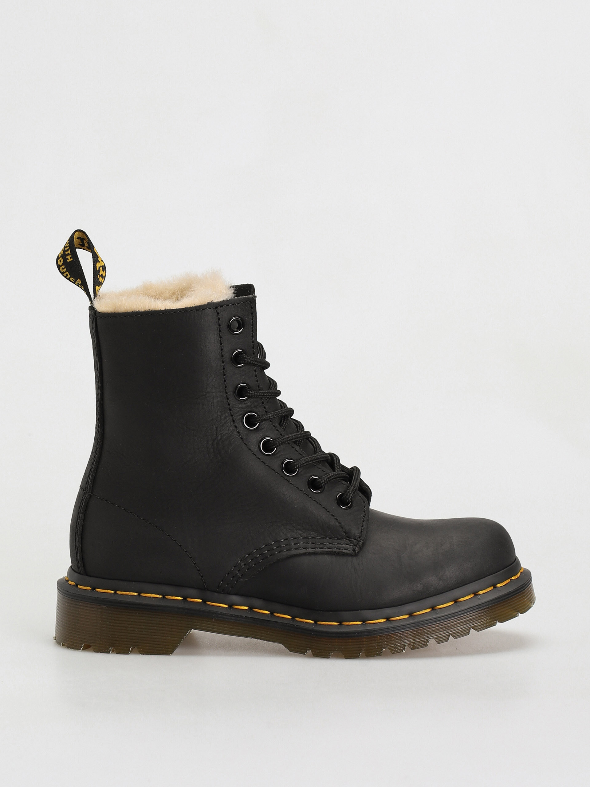 Dr martens 1461 mono fur lined hotsell