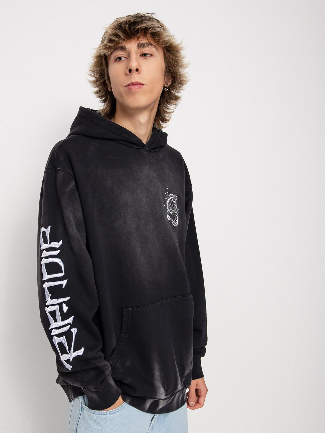 RipNDip Mystic Jerm HD Hoodie (black faded wash)