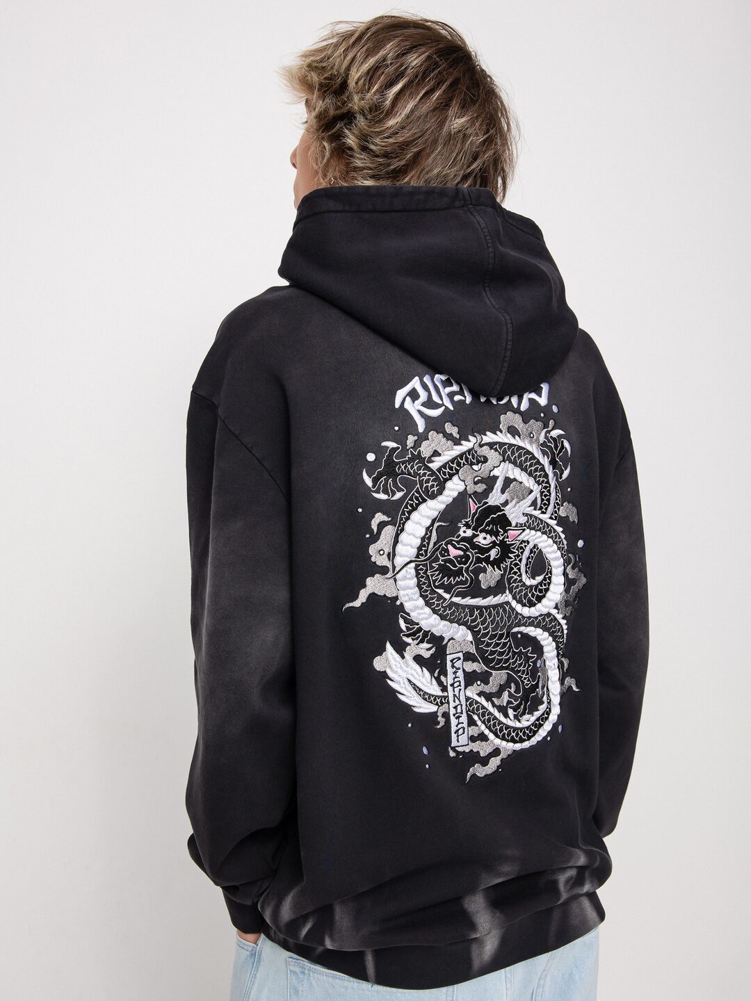 RipNDip Mystic Jerm HD Hoodie (black faded wash)