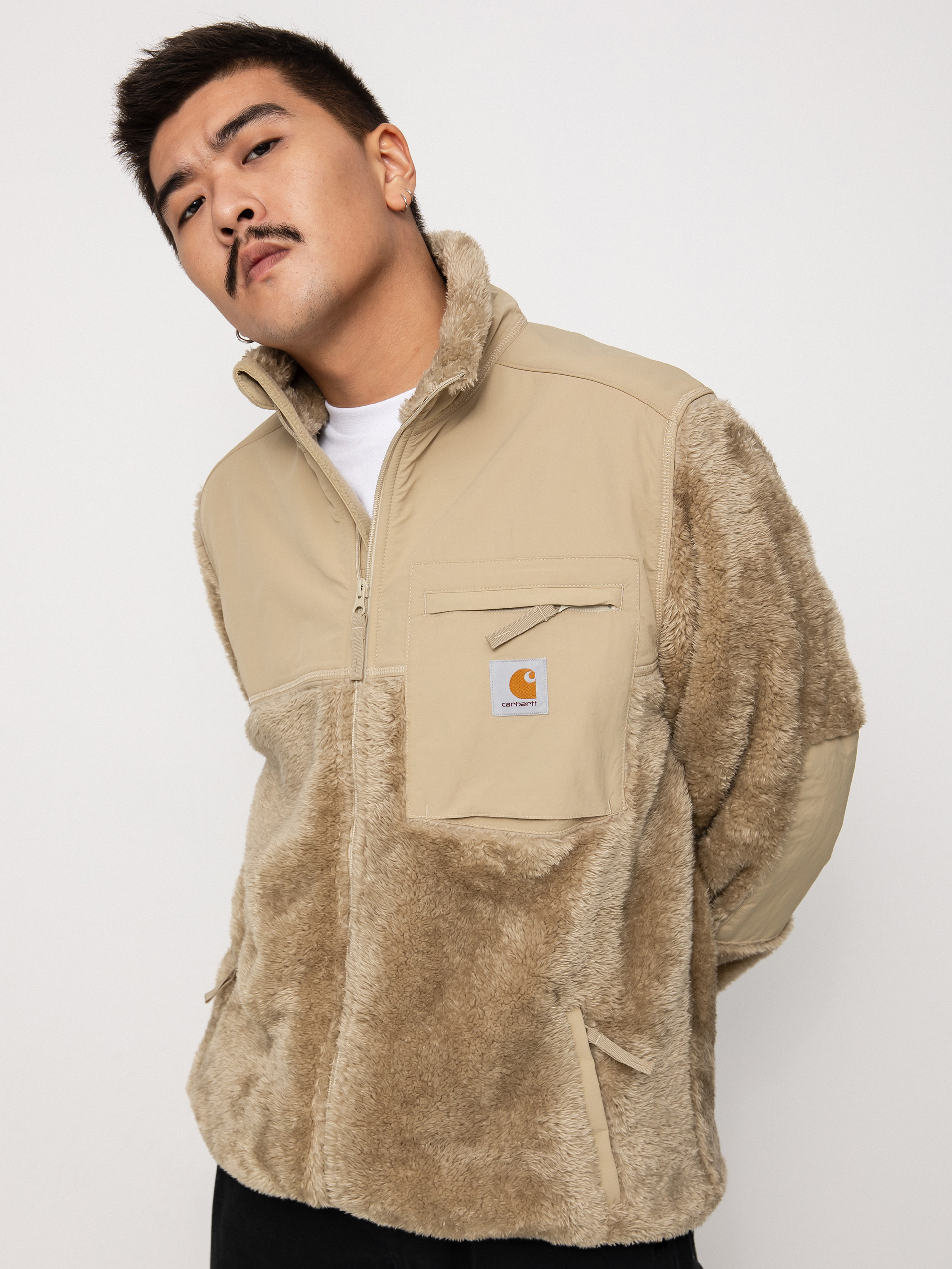 Mens Carhartt WIP Jackson Sweat Jacket (ammonite)