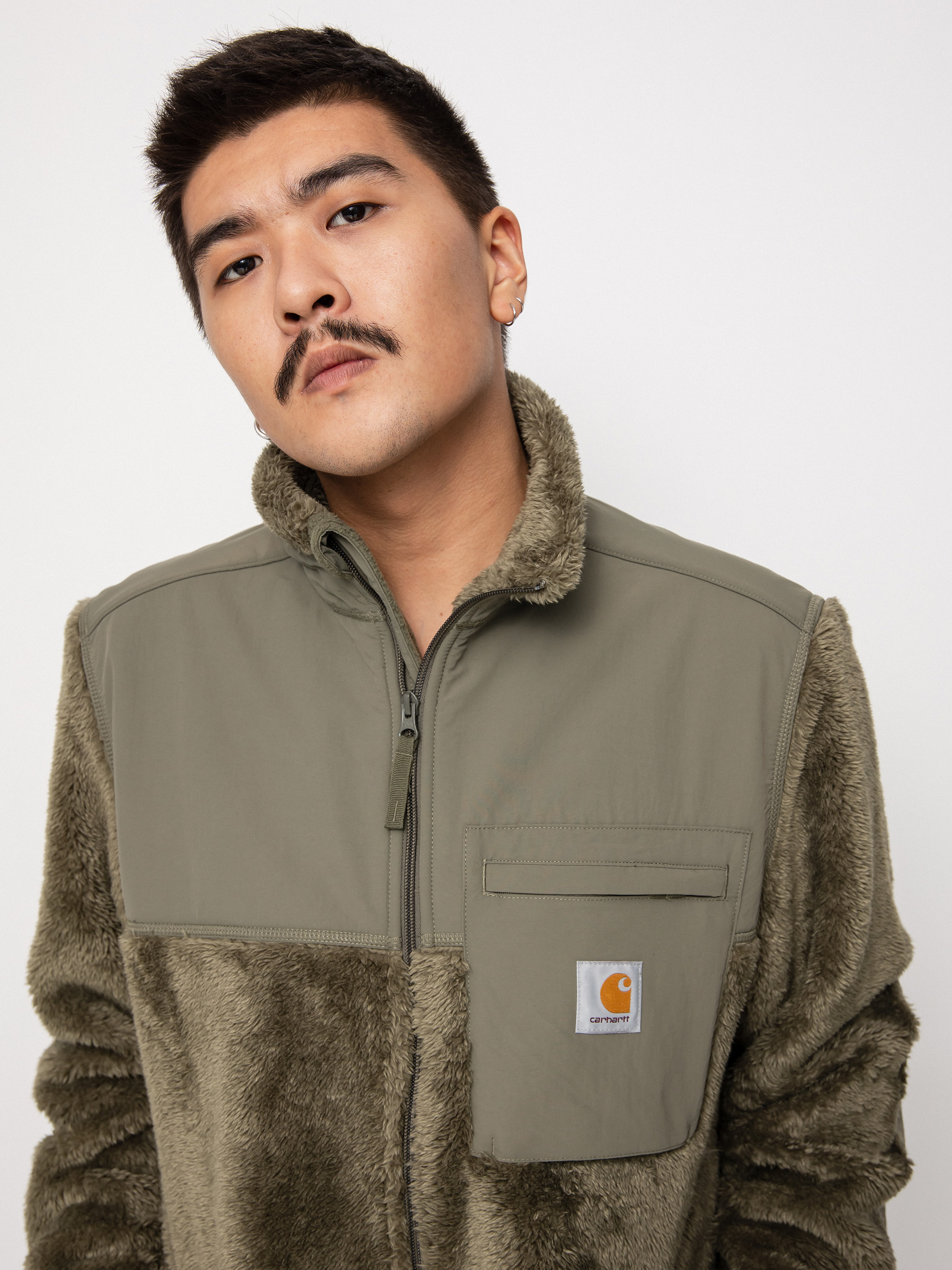 Mens Carhartt WIP Jackson Sweat Jacket (seaweed)