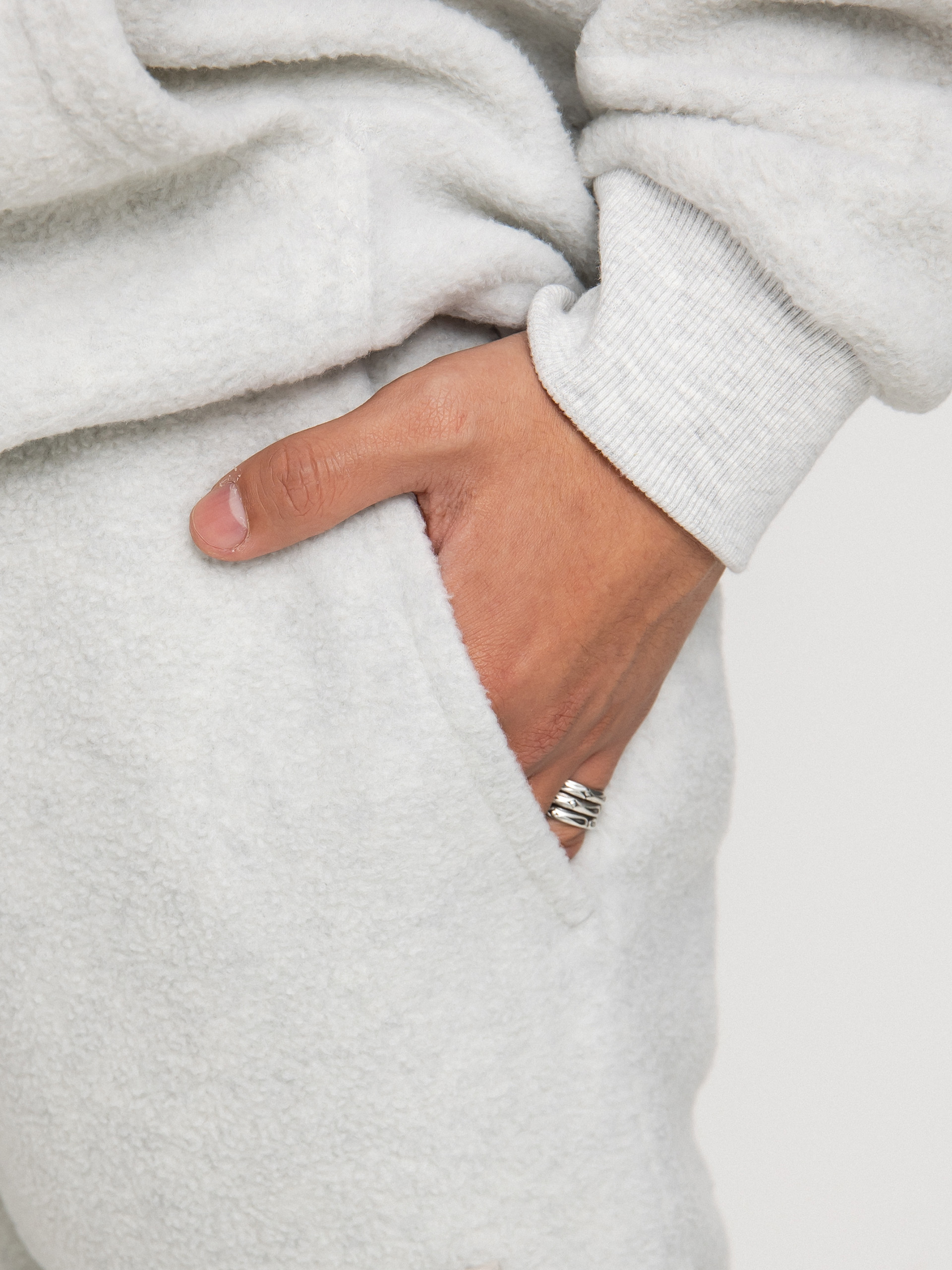 Brixton Blanket Fleece Jogger Pants (beige heather)