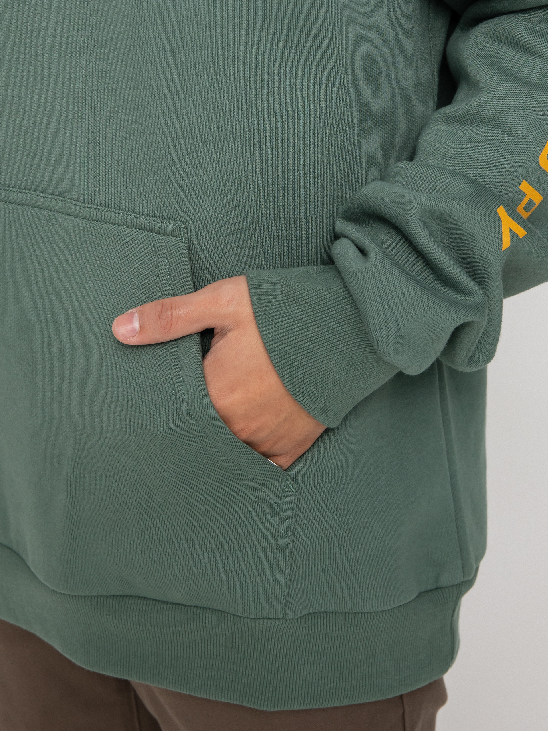 Brixton Crest HD Hoodie (deep forest/bright gold/white)