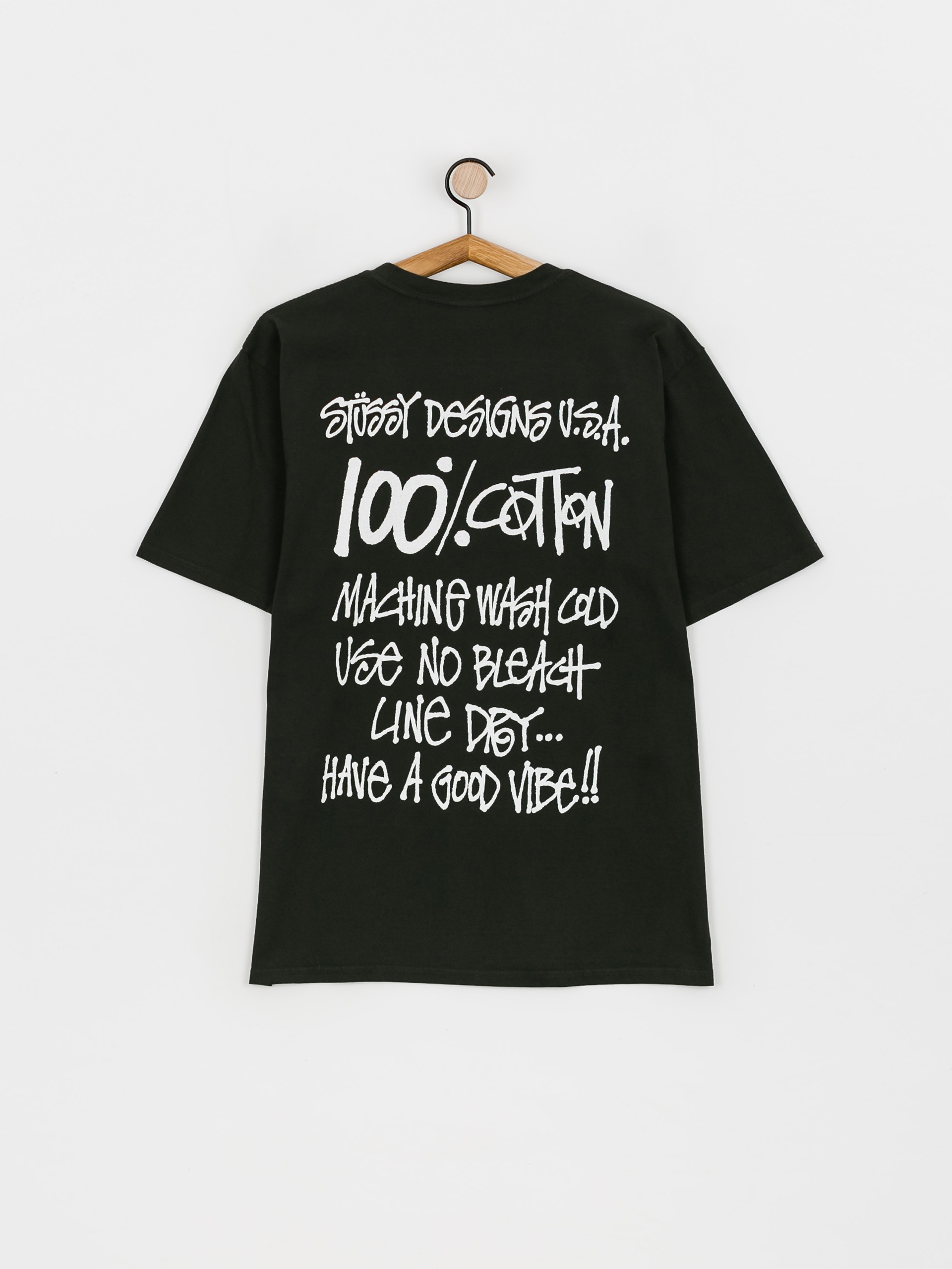 Stussy 100% Pig. Dyed T-shirt - black (black)