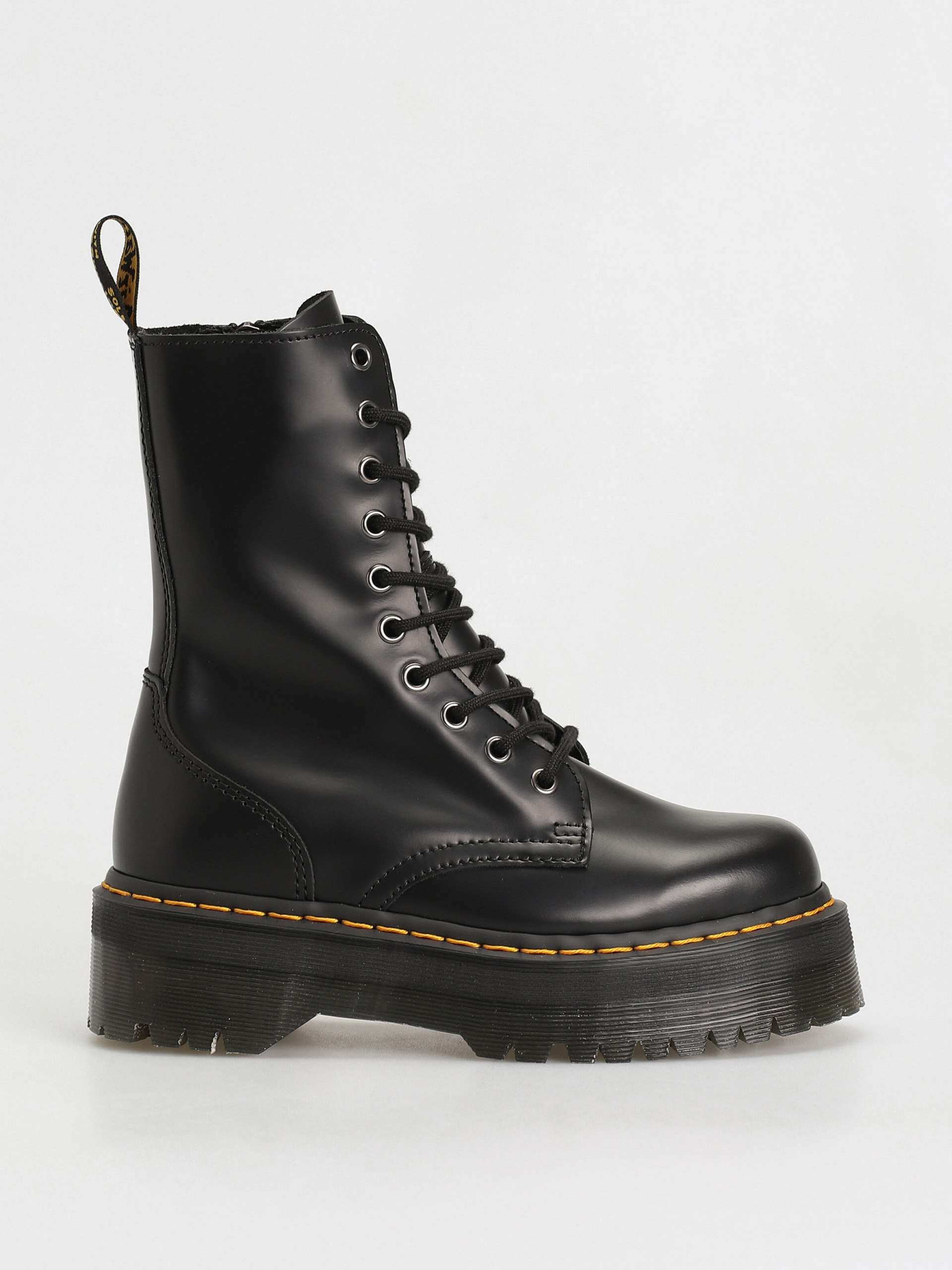 Dr. Martens Jadon Hi Schuhe Wmn Schwarz black polished smooth